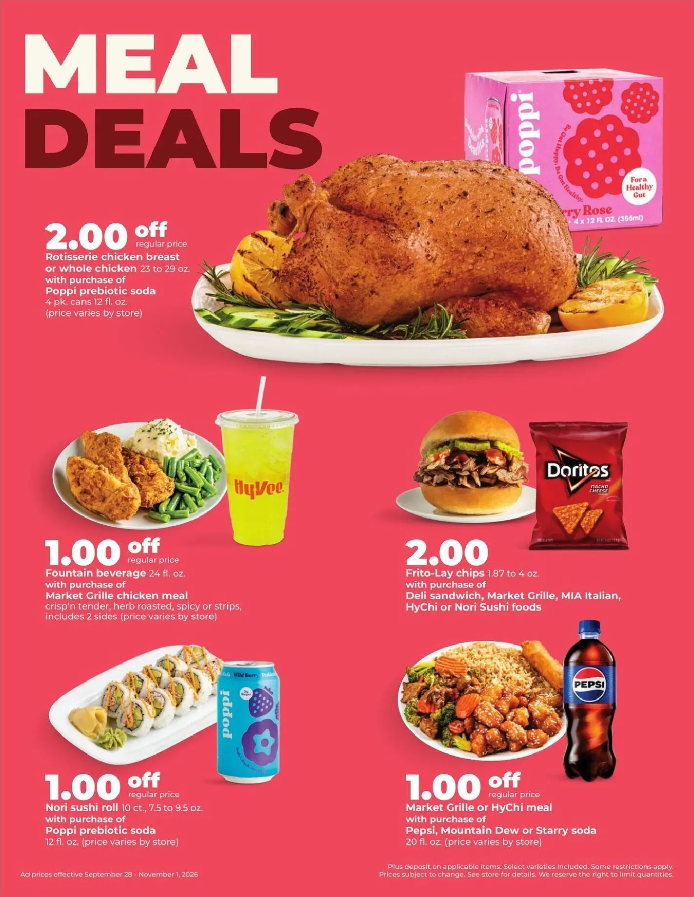 Weekly ad Current Hy Vee - Deals Good ALL Month Long leaflet valid from Monday 09/28/2026 to Sunday 11/01/2026 from September 28 to November 1 2026 - Page 4
