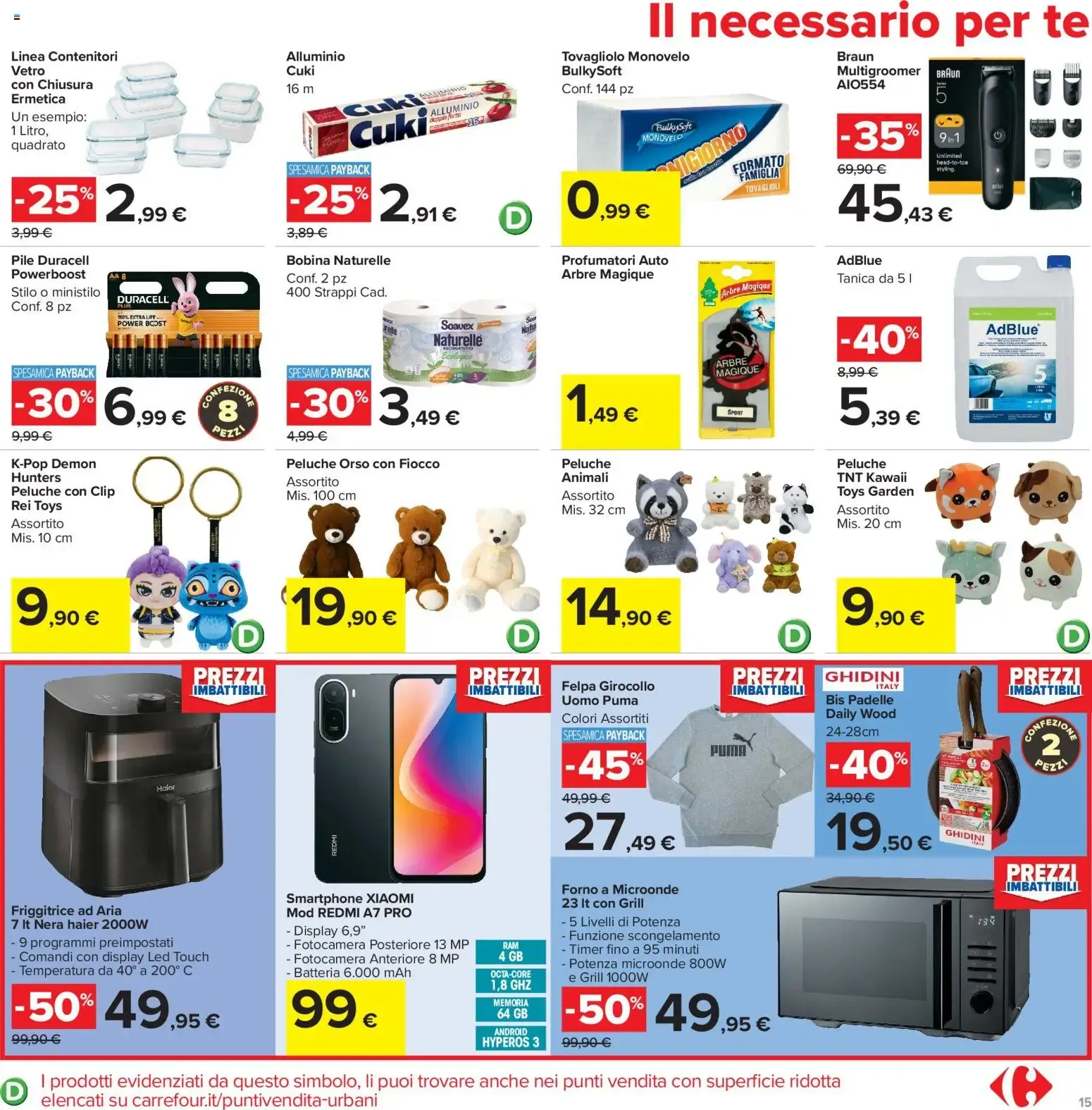Carrefour Market - SCONTI hasta el 50% da 13 ottobre a 22 ottobre di 2026 - Pagina del volantino 15