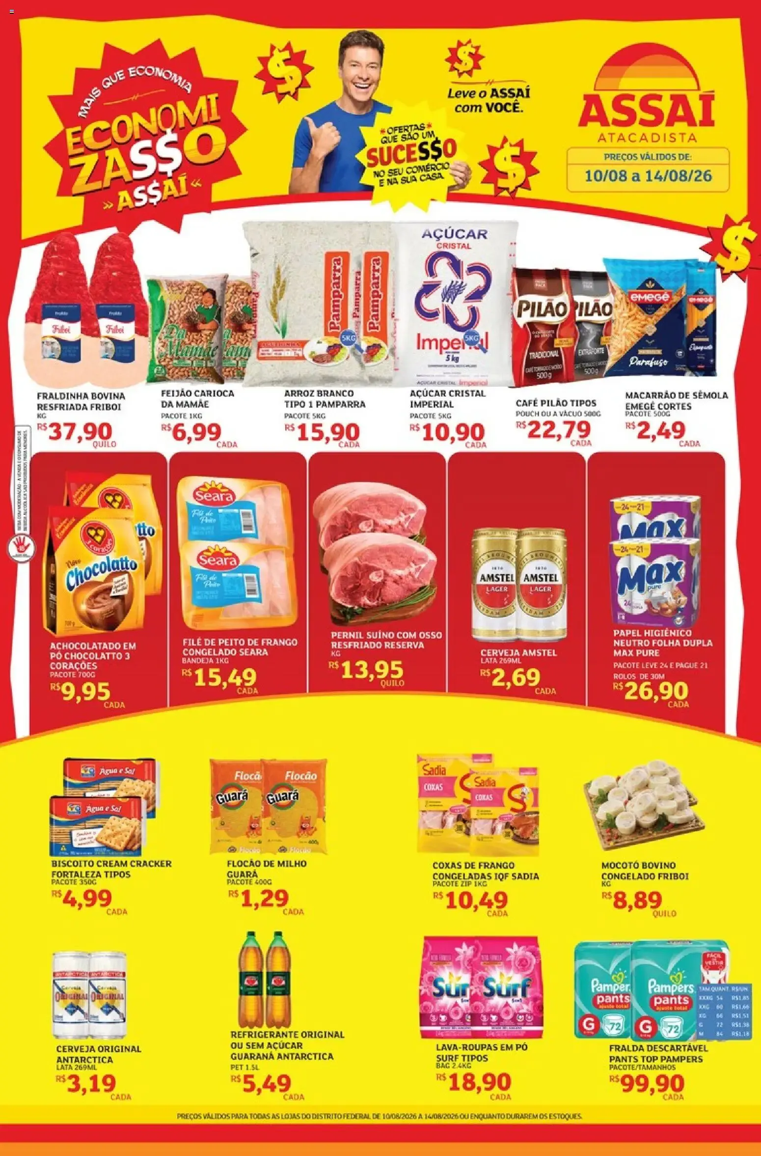 Encarte de Assaí Atacadista ofertas - DF de 10/08/2026 | Promoções Online 10 de agosto até 14 de agosto 2026 - Pagina 1