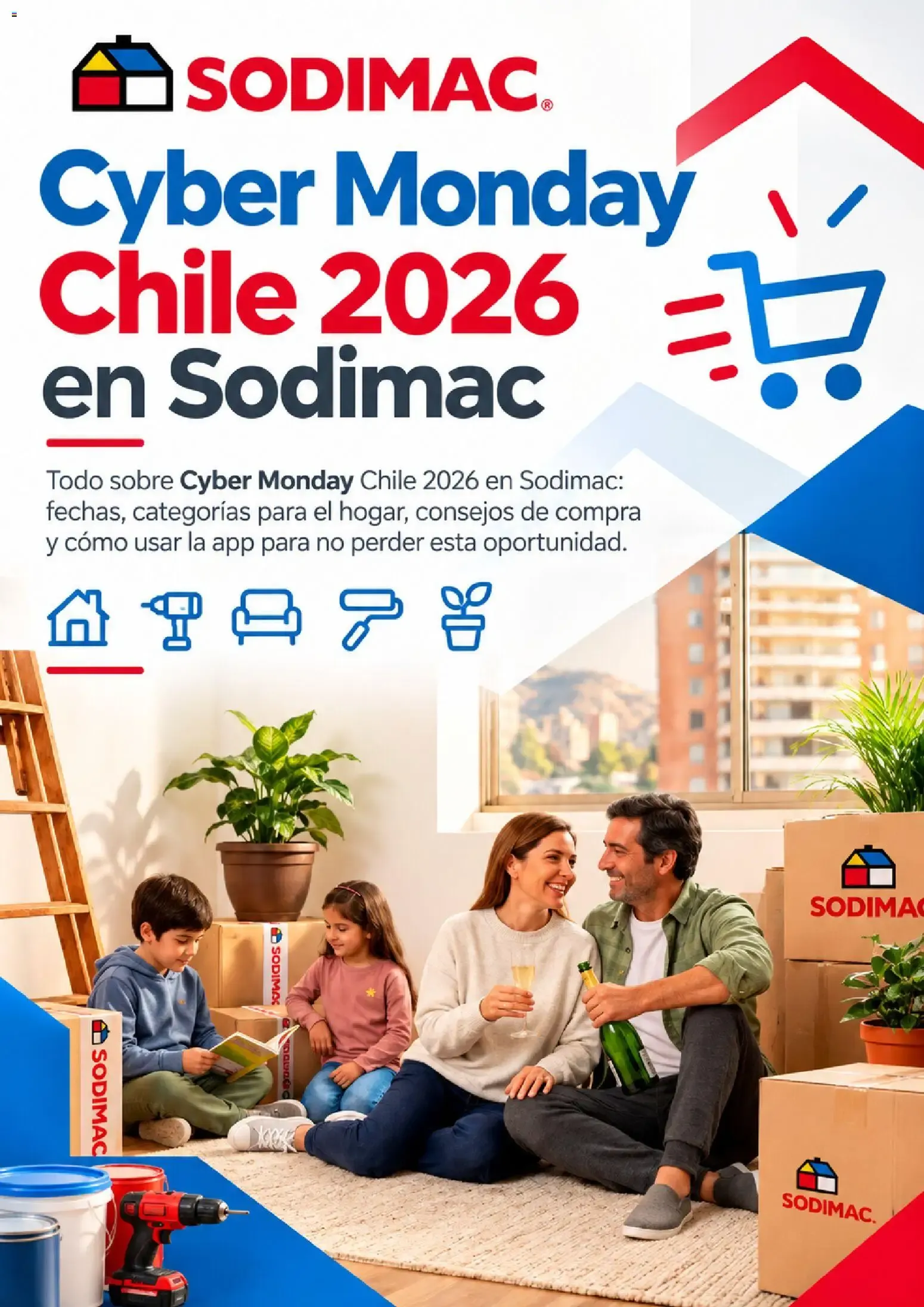 Catálogo de Cyber Monday Chile 2026 en Sodimac 5 de octubre al 7 de octubre 2026 - Página 1