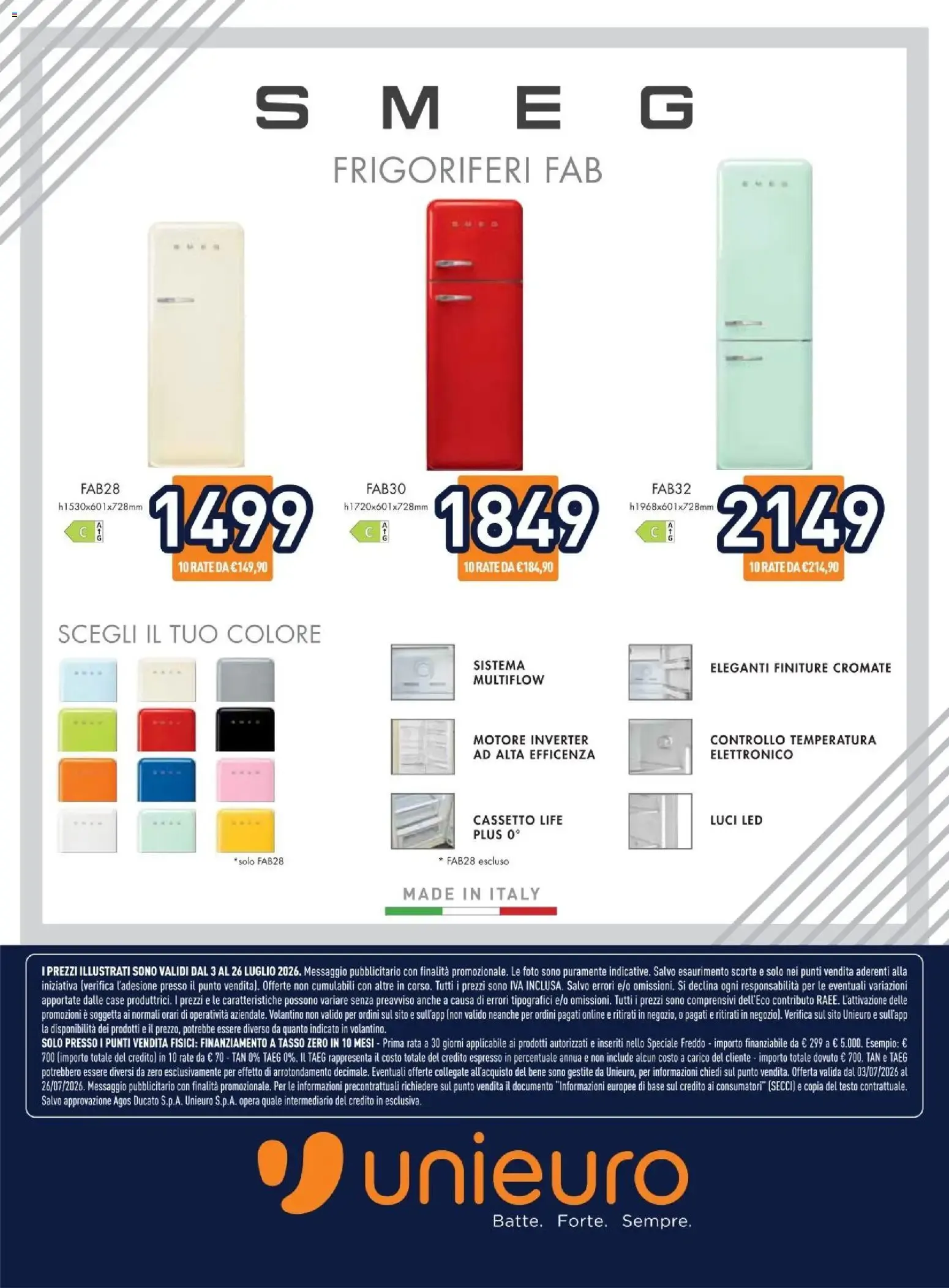 Nuovo Unieuro volantino Freddo dal 03/07/2026 > offerte anteprima 🛍️ da 3 luglio a 26 luglio di 2026 - Pagina del volantino 17
