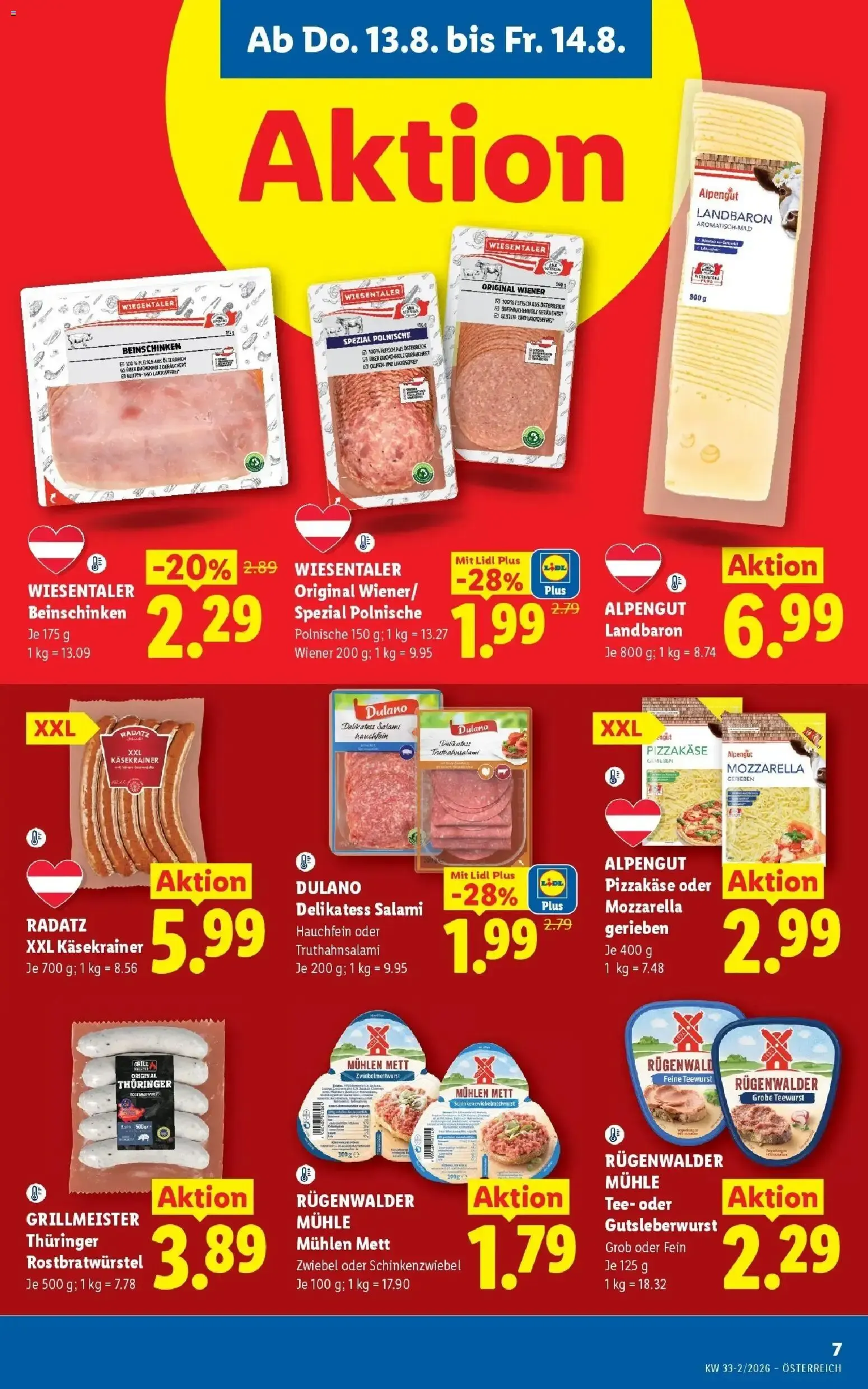 Mit Lidl Plus Österreichs günstigste Preise von 13. August bis 14. August 2026 - Flugblätt seite 9