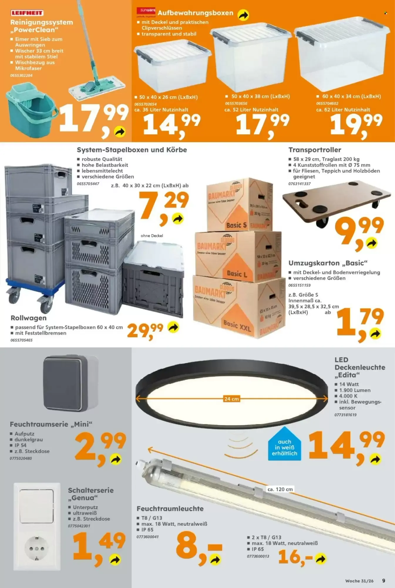 Globus Baumarkt Prospekt woche 31 von 27. Juli bis 1. August 2026 - Prospekt seite 9