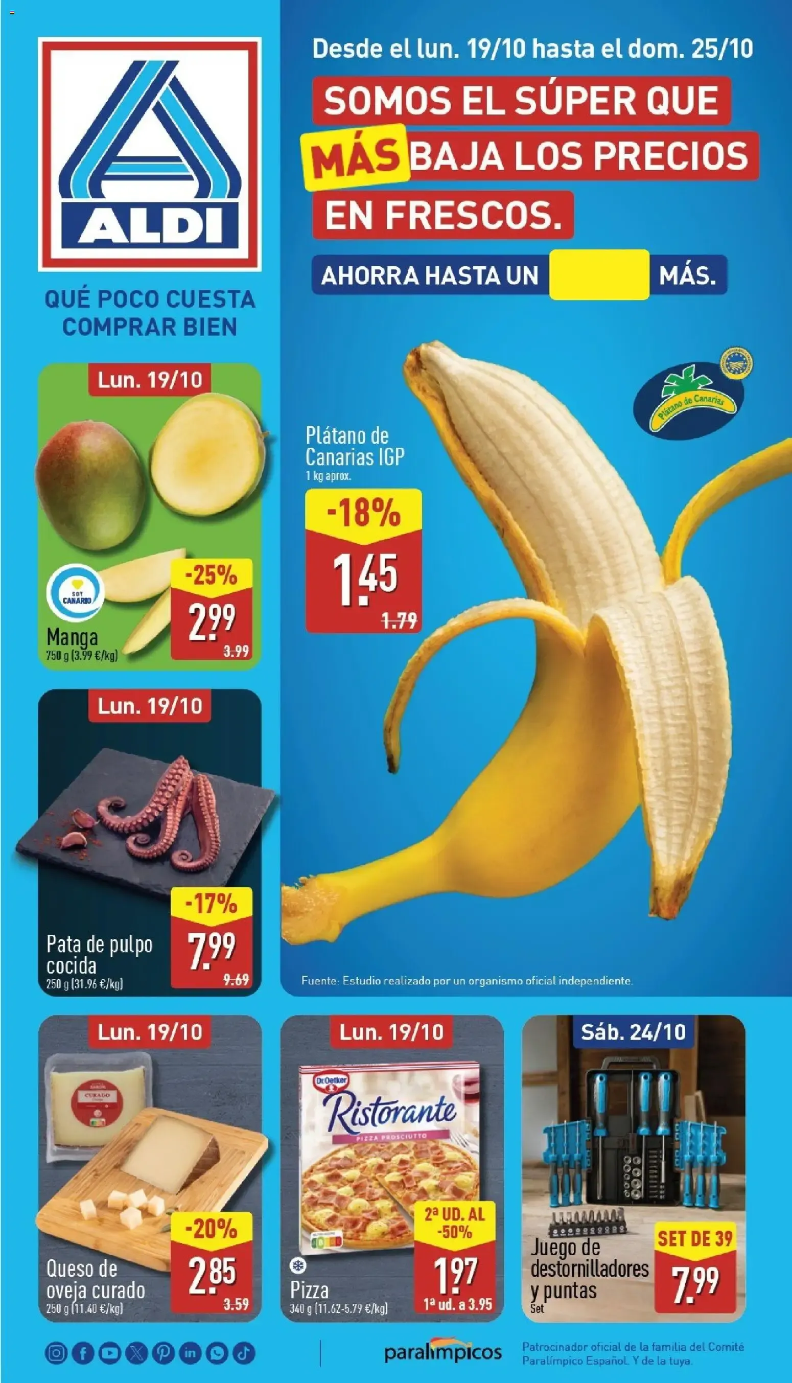 Catálogo de Aldi folleto Canarias del 19/10/2026 | Catálogo 19 de octubre al 25 de octubre 2026 - Página 1
