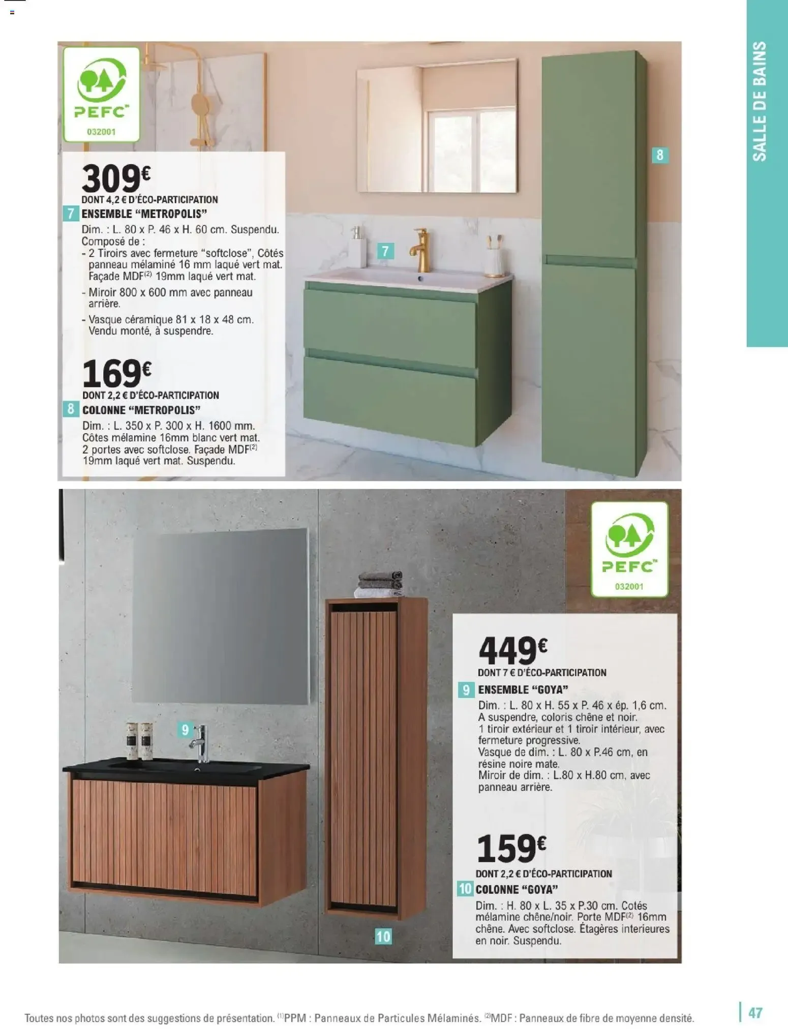 Brico E.Leclerc - Guide aménagement intérieur à partir du 06/01/2026 - promo en ligne du 6 janvier au 7 février 2026 - Catalogue page 47