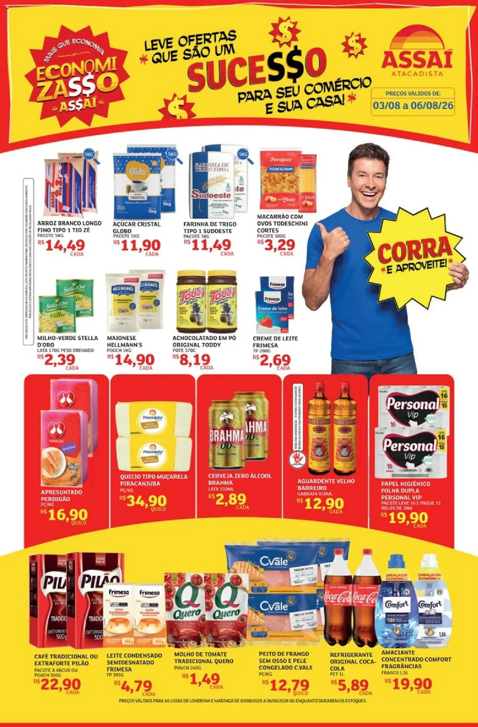 Encarte de Assaí Atacadista - Economizasso de Ofertas 3 de agosto até 6 de agosto 2026 - Pagina 1