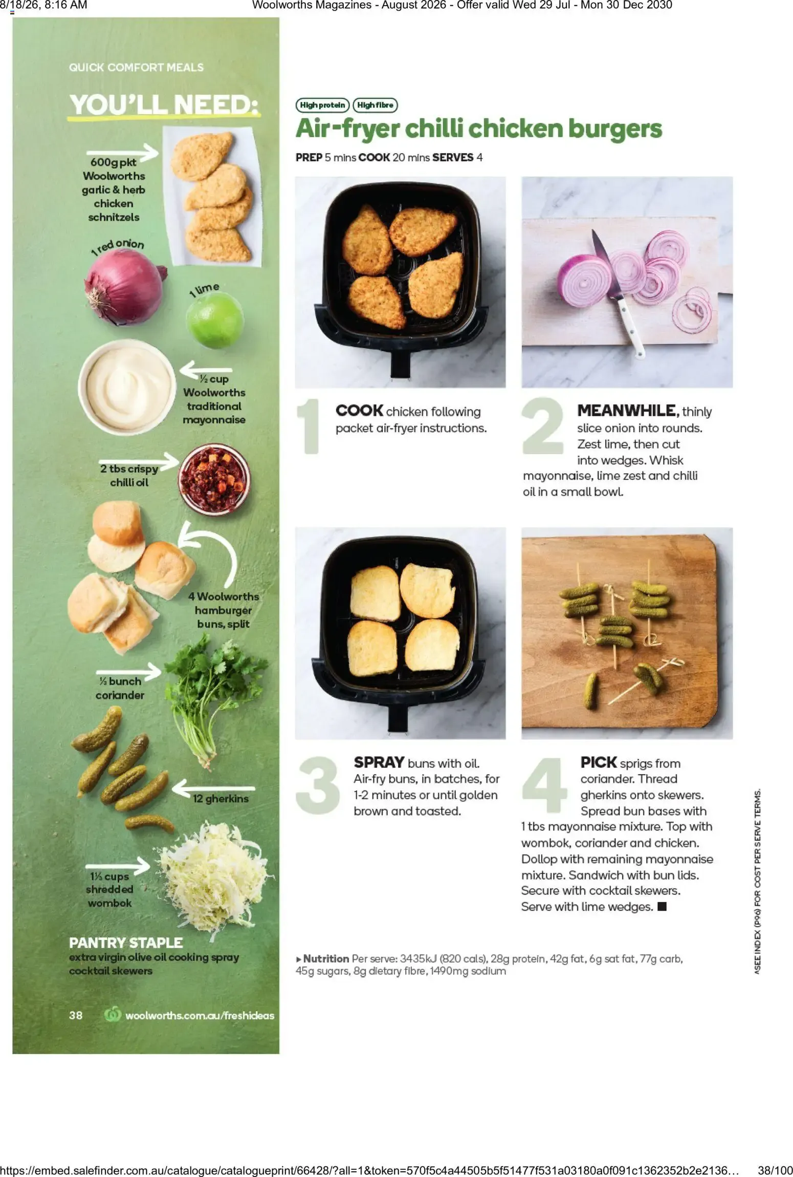 Woolworths Fresh Ideas - August 2026 - Catalogue valid from 29 July to 30 December 2030 - page 38