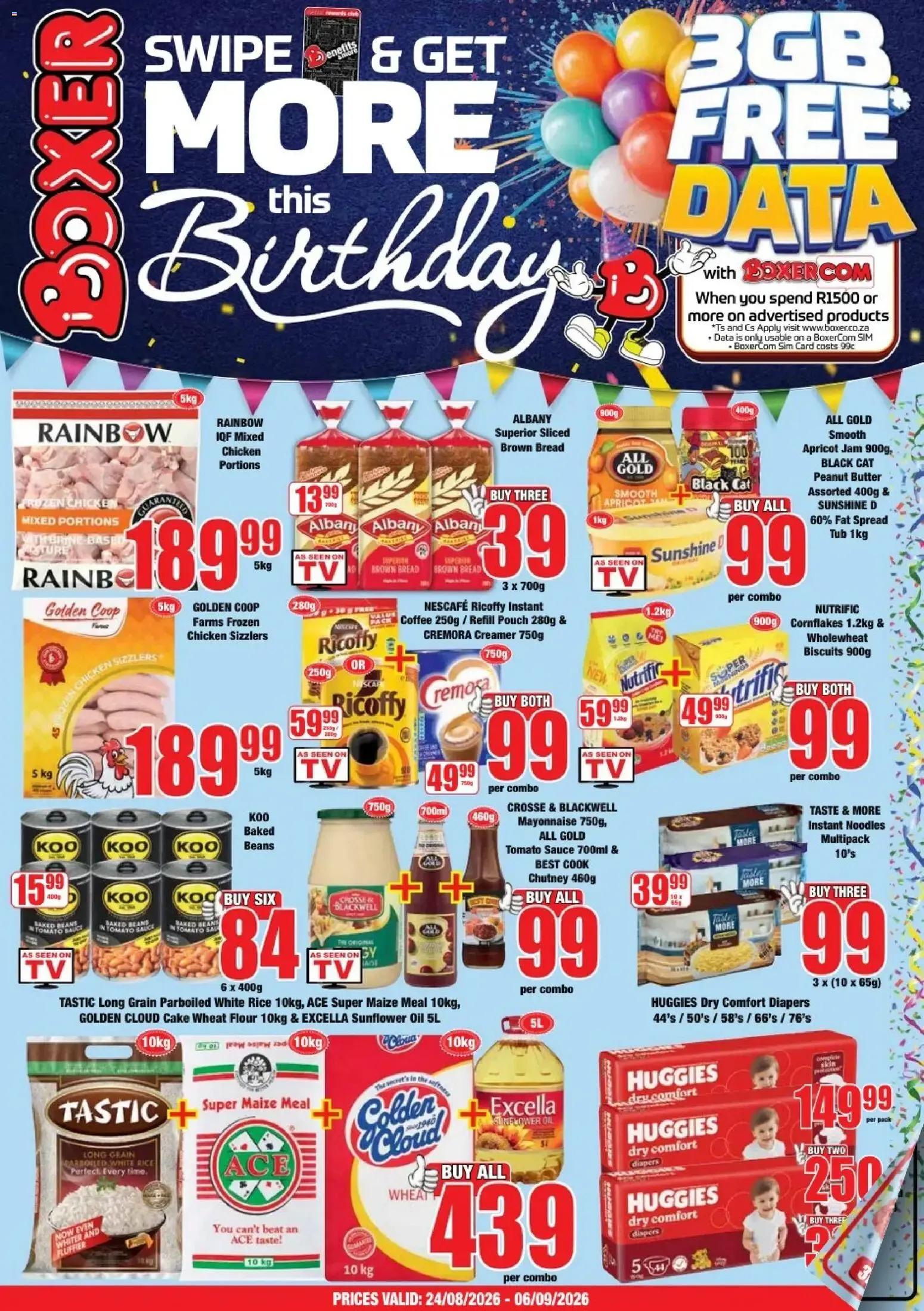 Boxer: Más en este Cumpleaños + Datos Gratis