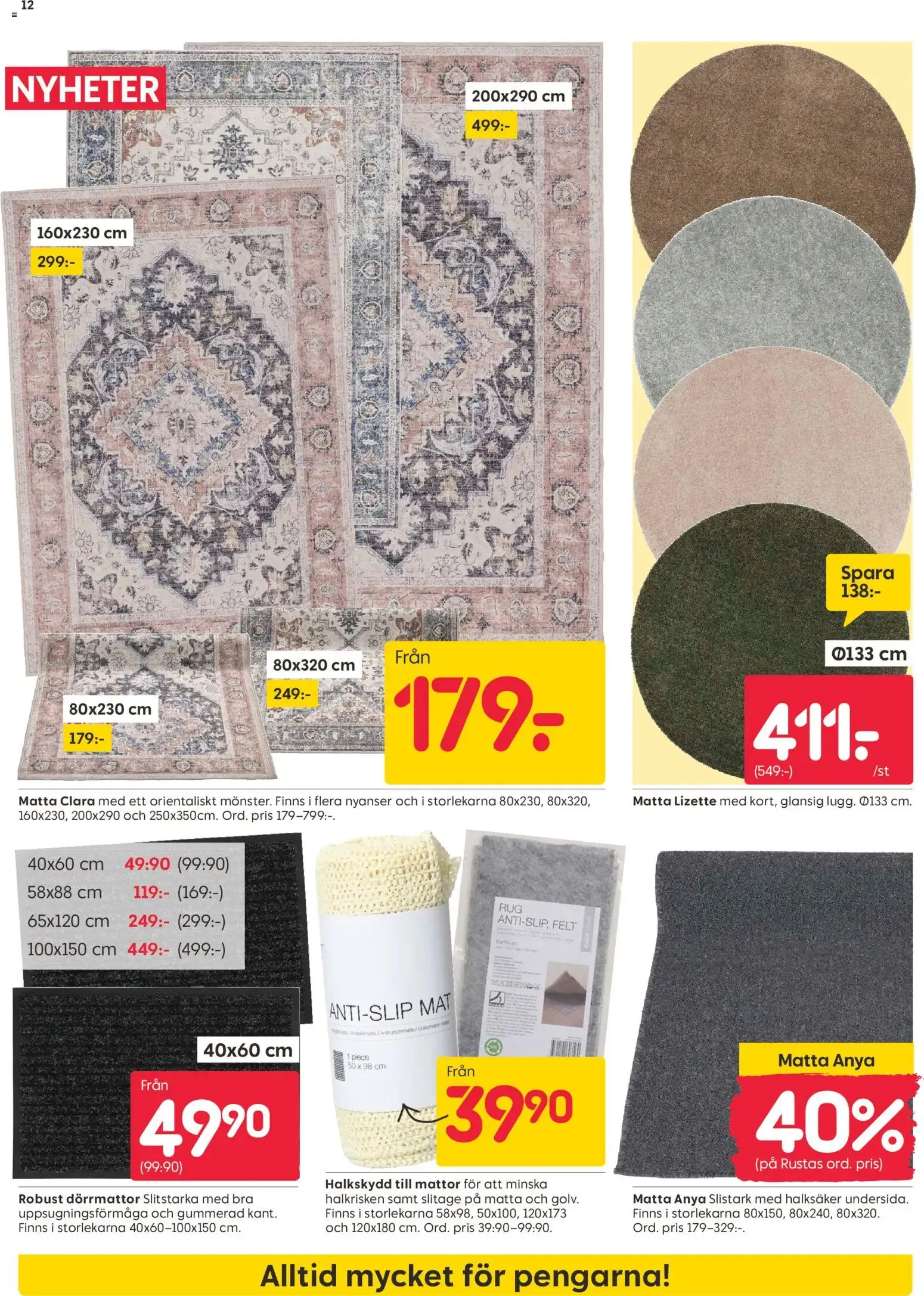 Rusta erbjudanden från 17/08/2026 - 23/08/2026 > Reklamblad nuvarande rabatter från 17 augusti till 23 augusti 2026 - Reklamblad sidor 12