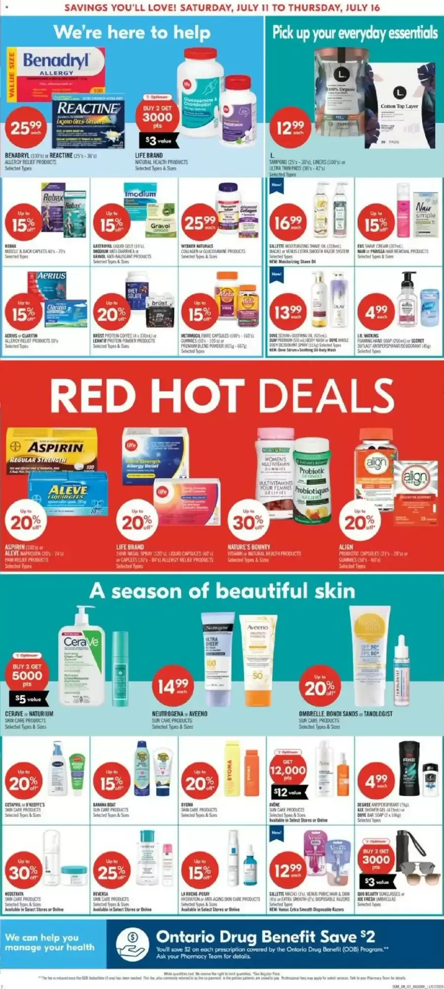 Shoppers Drug Mart flyer week 28 from July 10 to July 16 2026 - flyer page 3