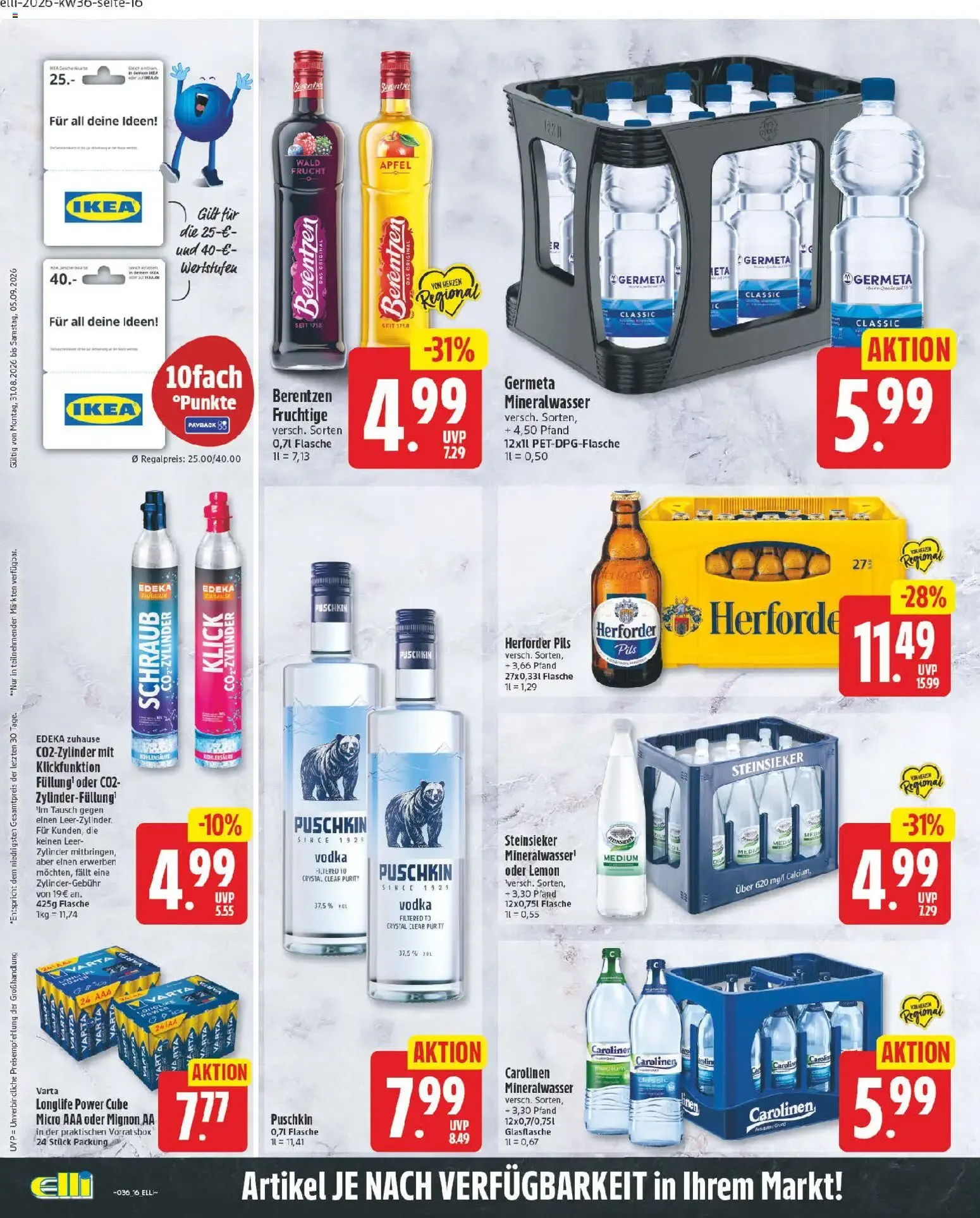 Elli Markt Prospekt vom 31.08.2026 – Angebote online von 31. August bis 5. September 2026 - Prospekt seite 22