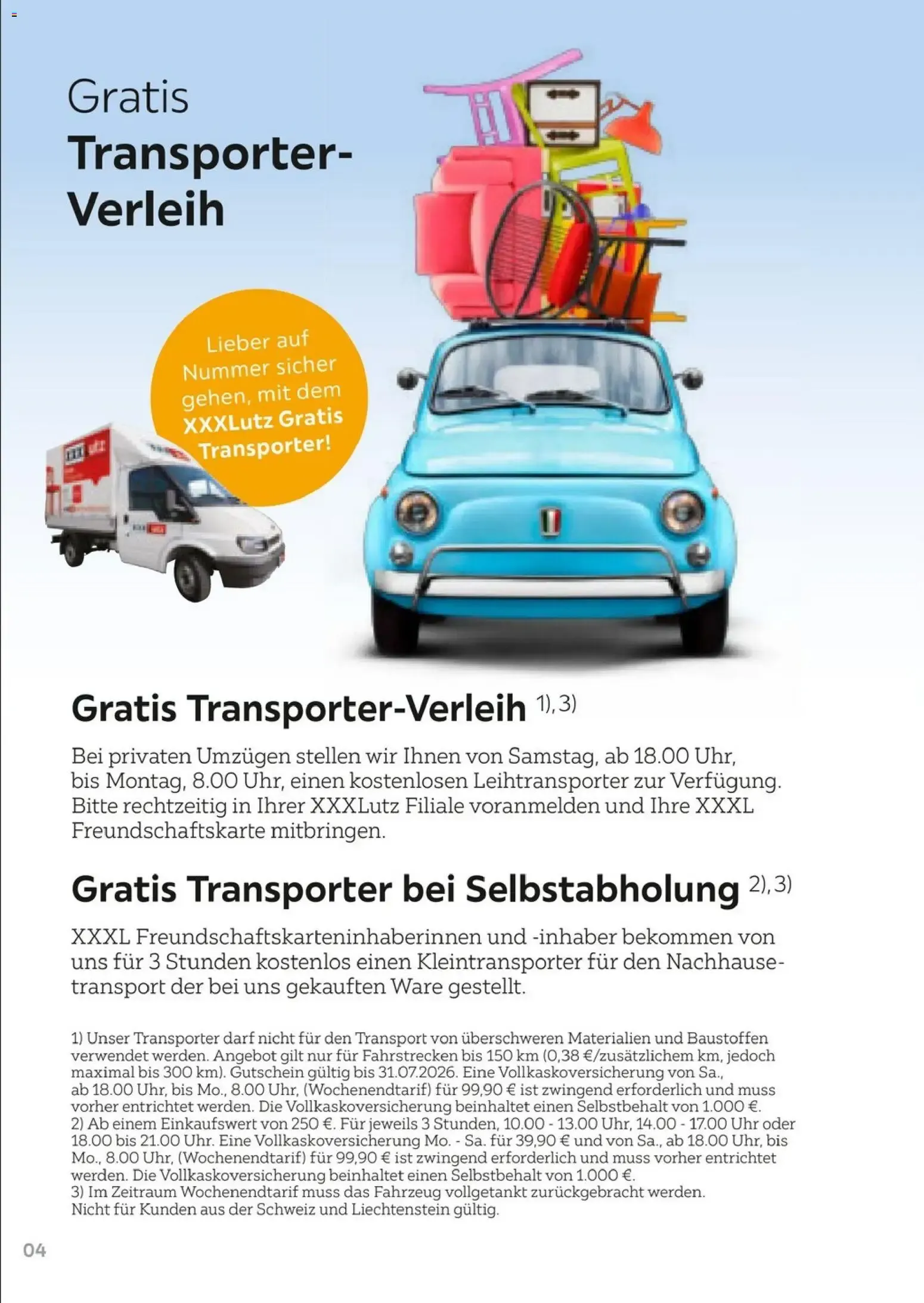 XXXL Lutz Freundschaftskartenjournal (ab 01.02.2026) zum Blättern von 1. Februar bis 31. Juli 2026 - Prospekt seite 4