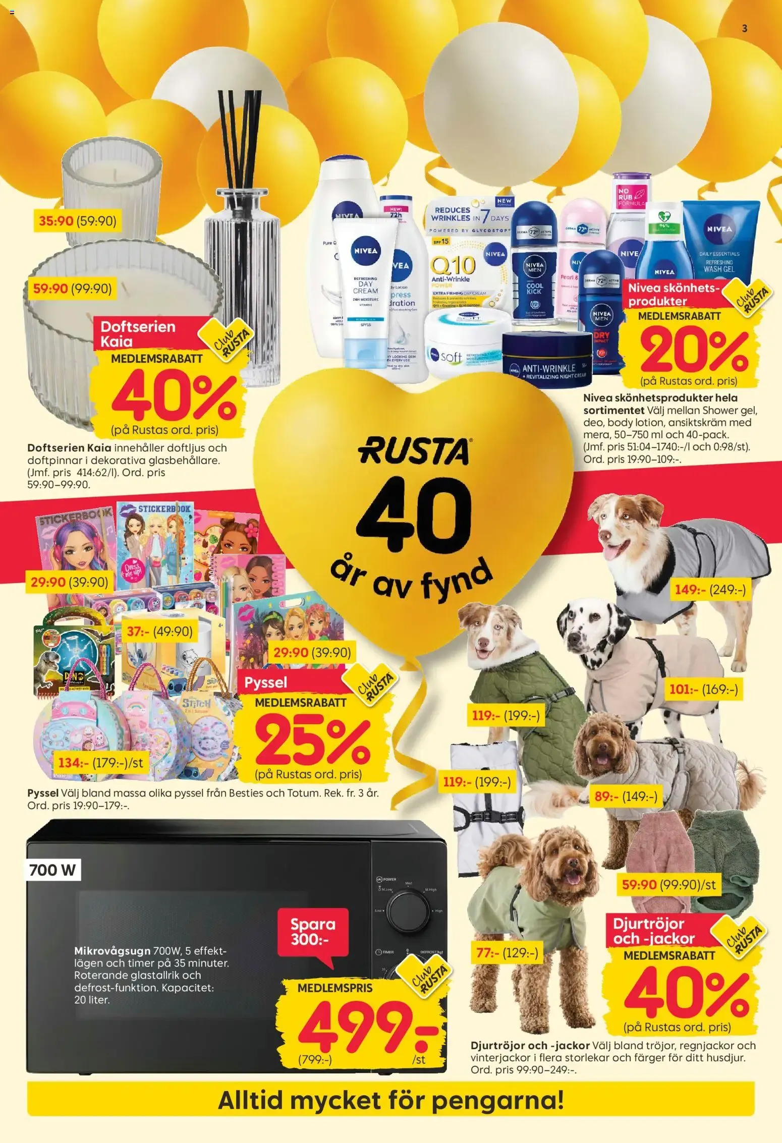 Rusta erbjudanden från 26/10/2026 - 01/11/2026 > Reklamblad nuvarande rabatter från 26 oktober till 1 november 2026 - Reklamblad sidor 3