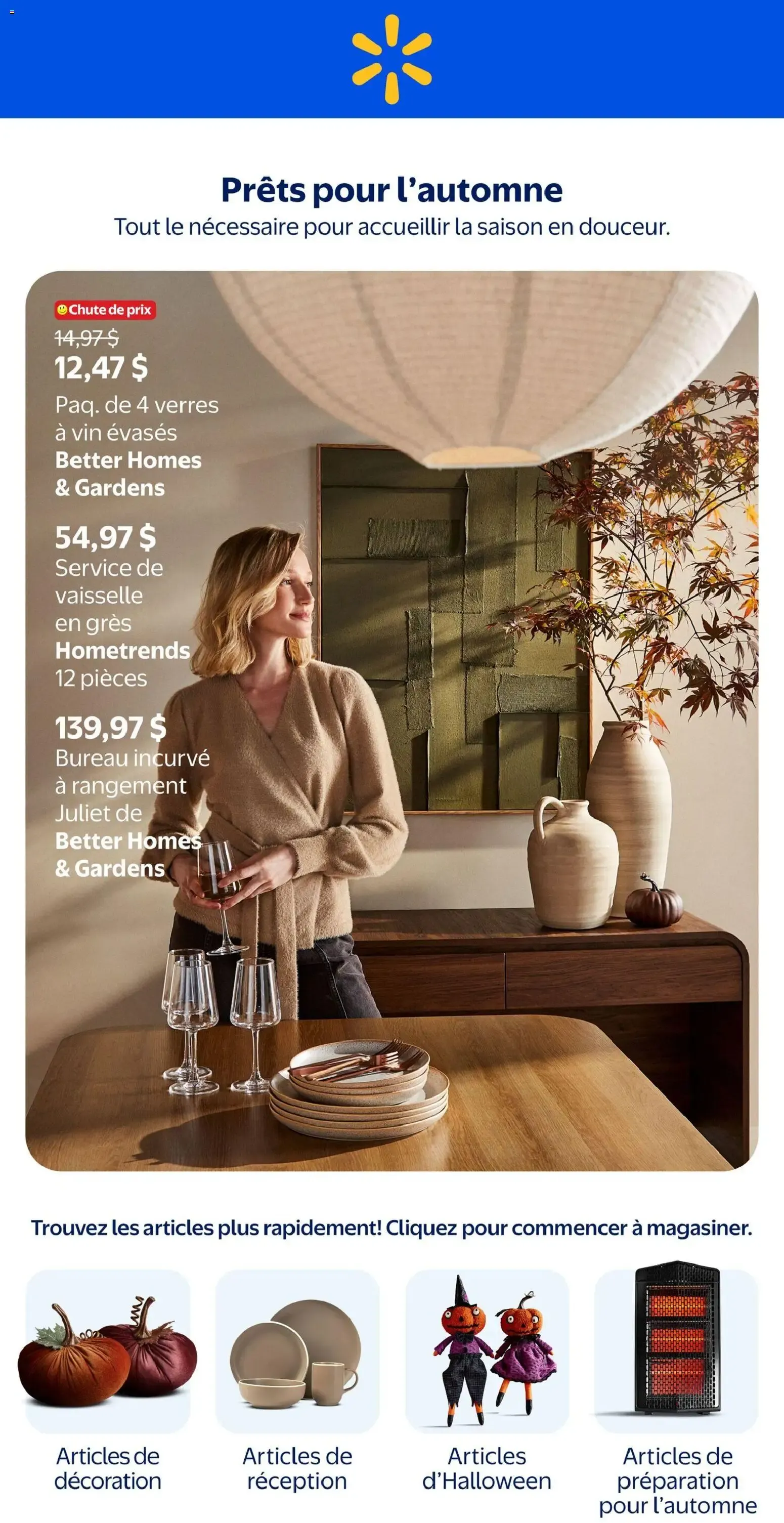 Walmart circulaire - Prêts pour l´automne from Sep 10, 2026 > weekly specials & deals from September 10 to October 21 2026 - flyer page 1