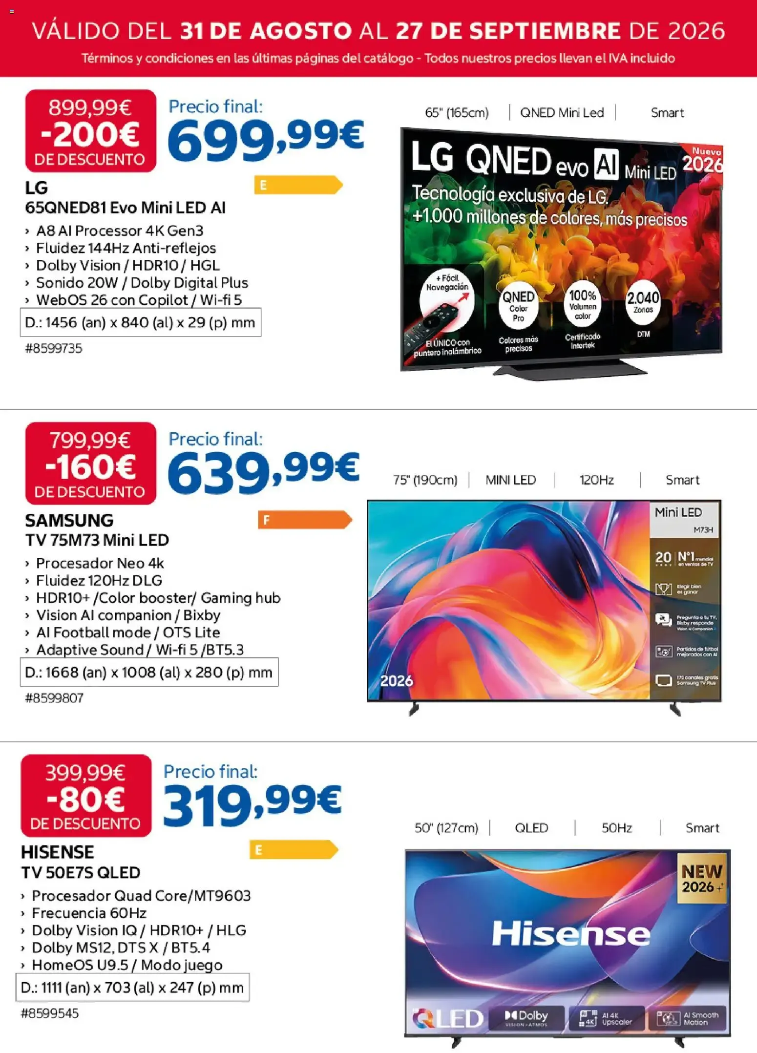 Catálogo de Costco Wholesale: Más de 1000€ en Ahorros para Socios 31 de agosto al 27 de septiembre 2026 - Página 2