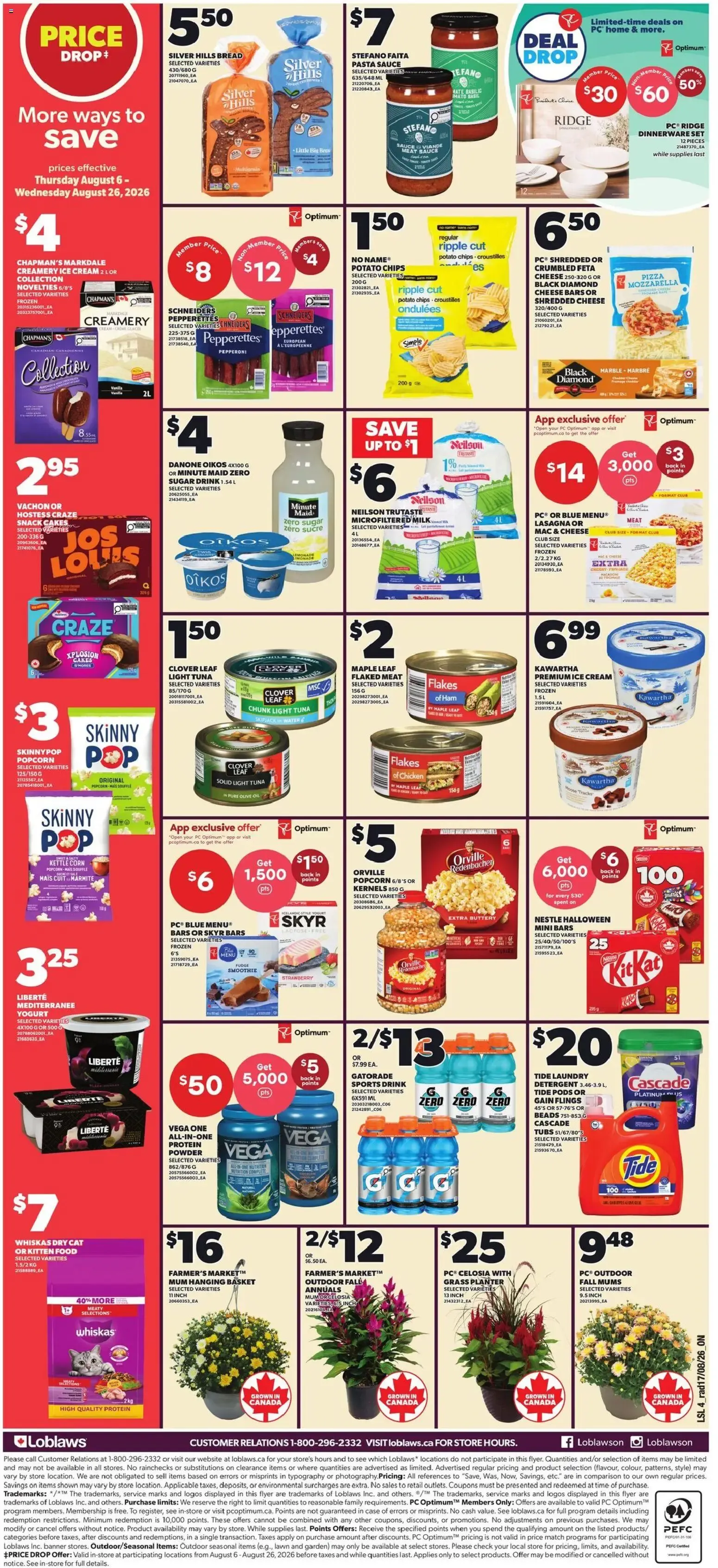 Loblaws weekly flyer / circulaire from Aug 20, 2026 > weekly specials & deals from August 20 to August 26 2026 - flyer page 2