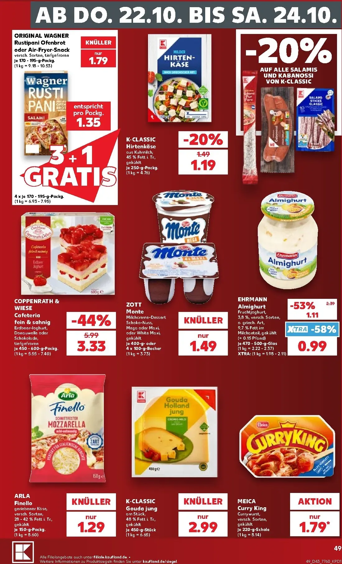 Kaufland Prospekt nächste Woche – von Montag 19.10.2026 bis Samstag 24.10.2026 von 19. Oktober bis 24. Oktober 2026 - Prospekt seite 50