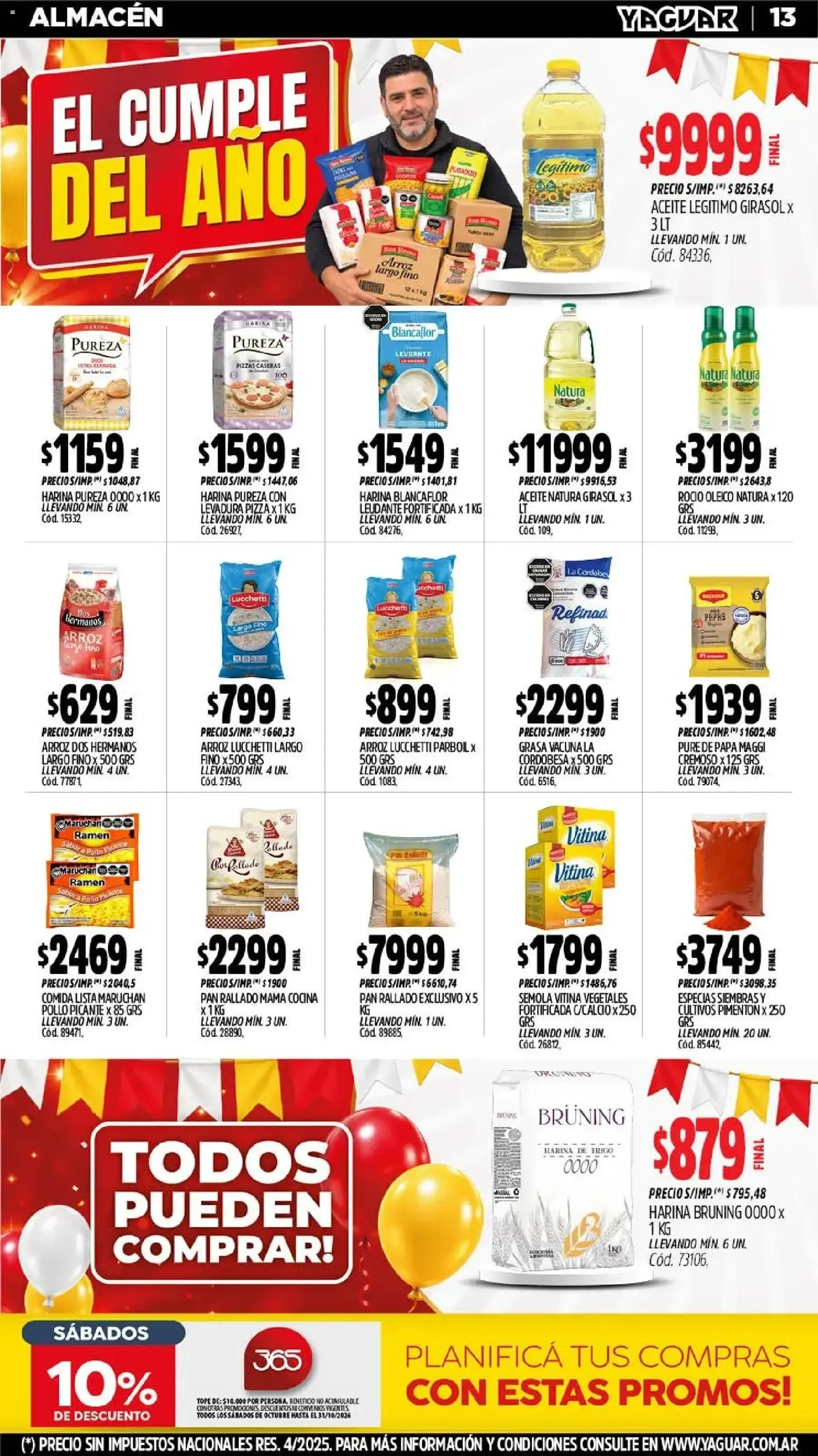 Ofertas de Mayorista Yaguar - El Cumple del Año 38 26 de octubre al 31 de octubre 2026 - Página 14 del catálogo