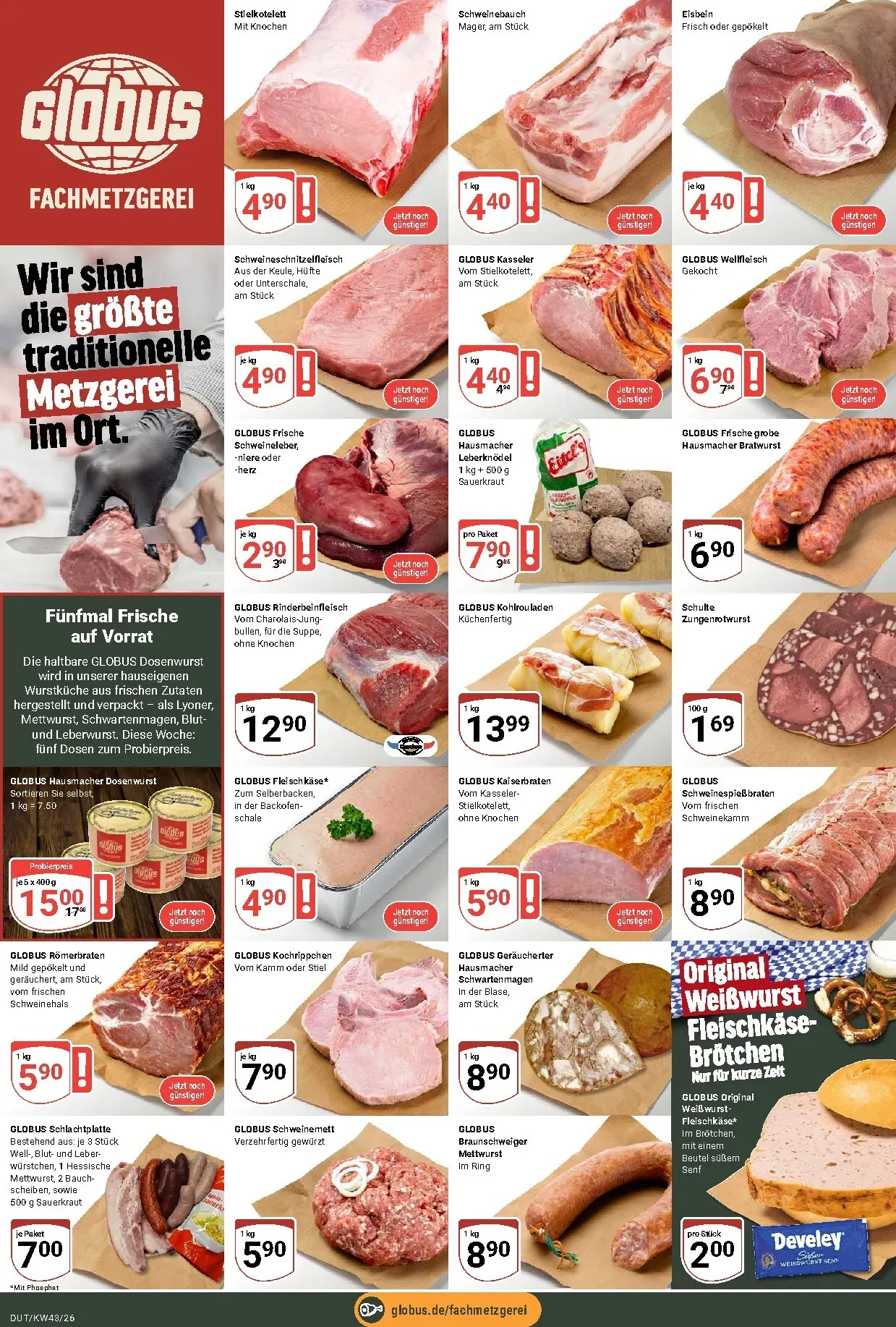 Globus - Dutenhofen Prospekt nächste Woche – von Montag 19.10.2026 bis Samstag 24.10.2026 von 19. Oktober bis 24. Oktober 2026 - Prospekt seite 9