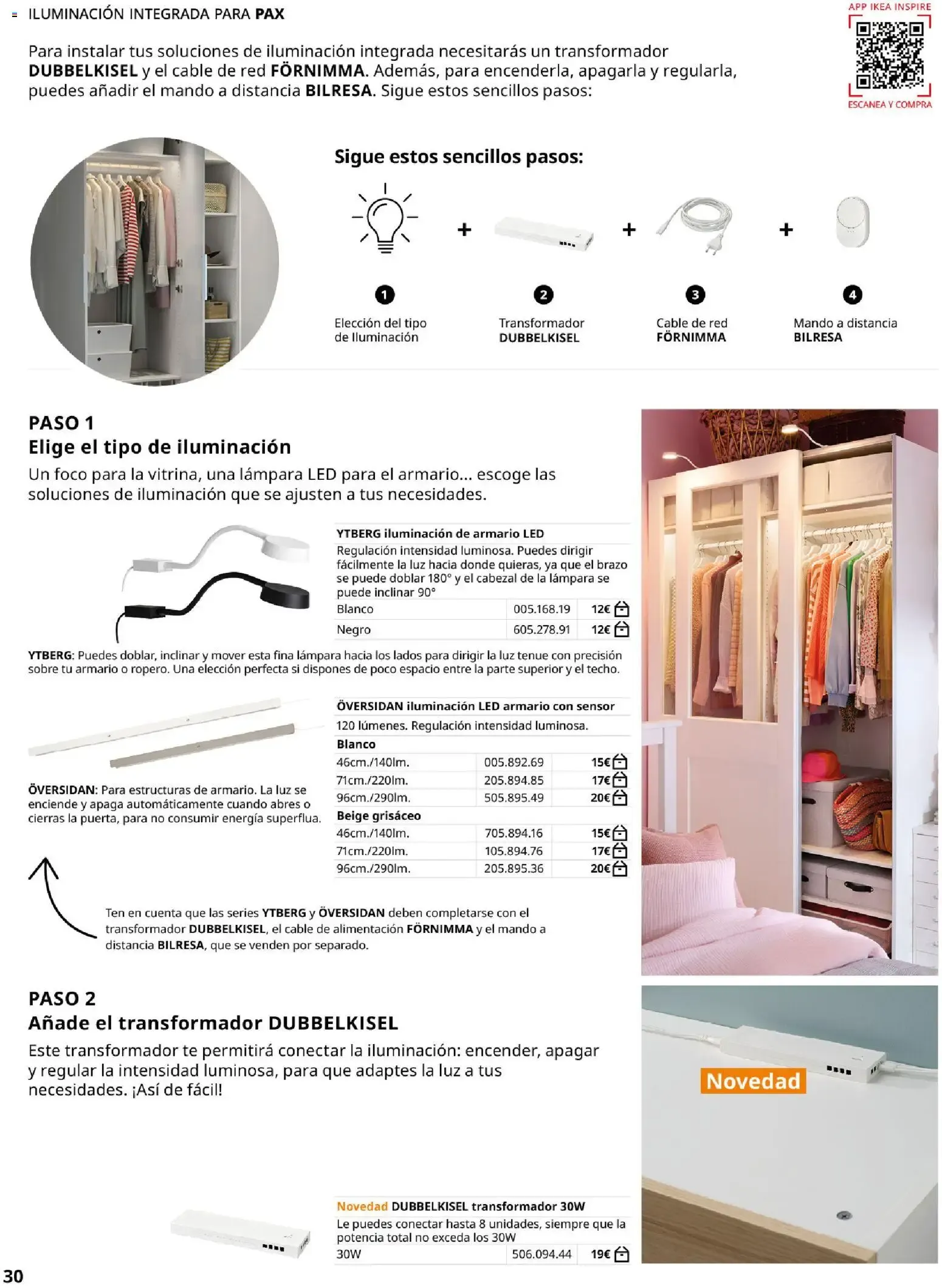 Catálogo de Guía de compra PAX y KOMPLEMENT - Sistema de armarios IKEA 1 de septiembre al 31 de enero 2027 - Página 30