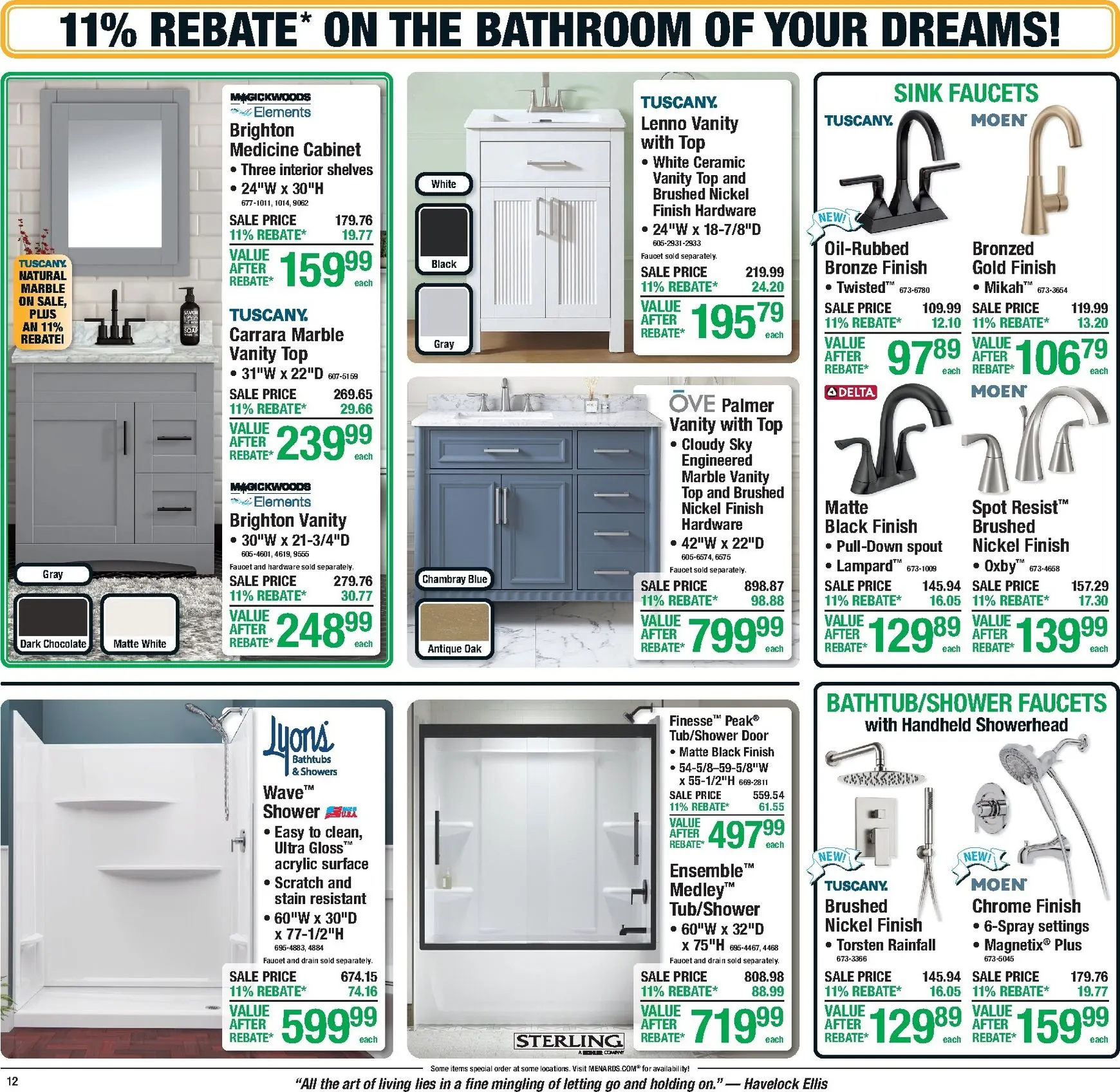 Weekly ad Current Menards - 11% Rebate* Sale leaflet valid from Thursday 10/01/2026 to Sunday 10/11/2026 from October 1 to October 11 2026 - Page 18