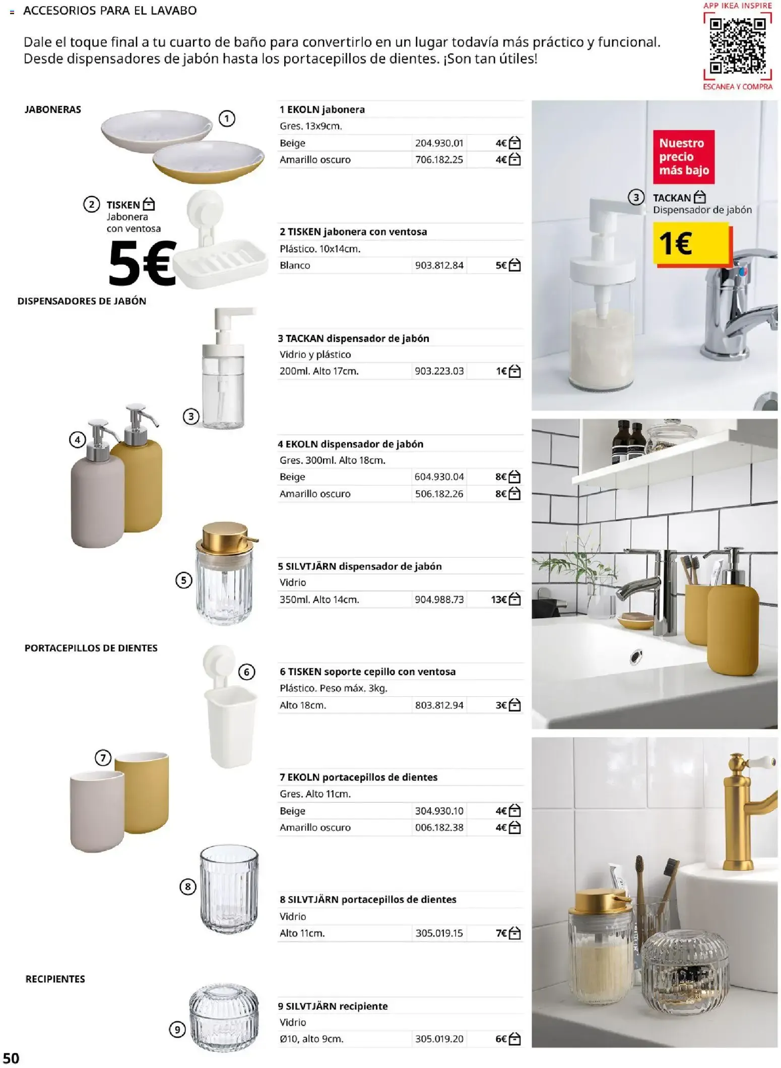 Catálogo de GUÍA DE COMPRA Muebles para el baño 1 de septiembre al 31 de enero 2027 - Página 50