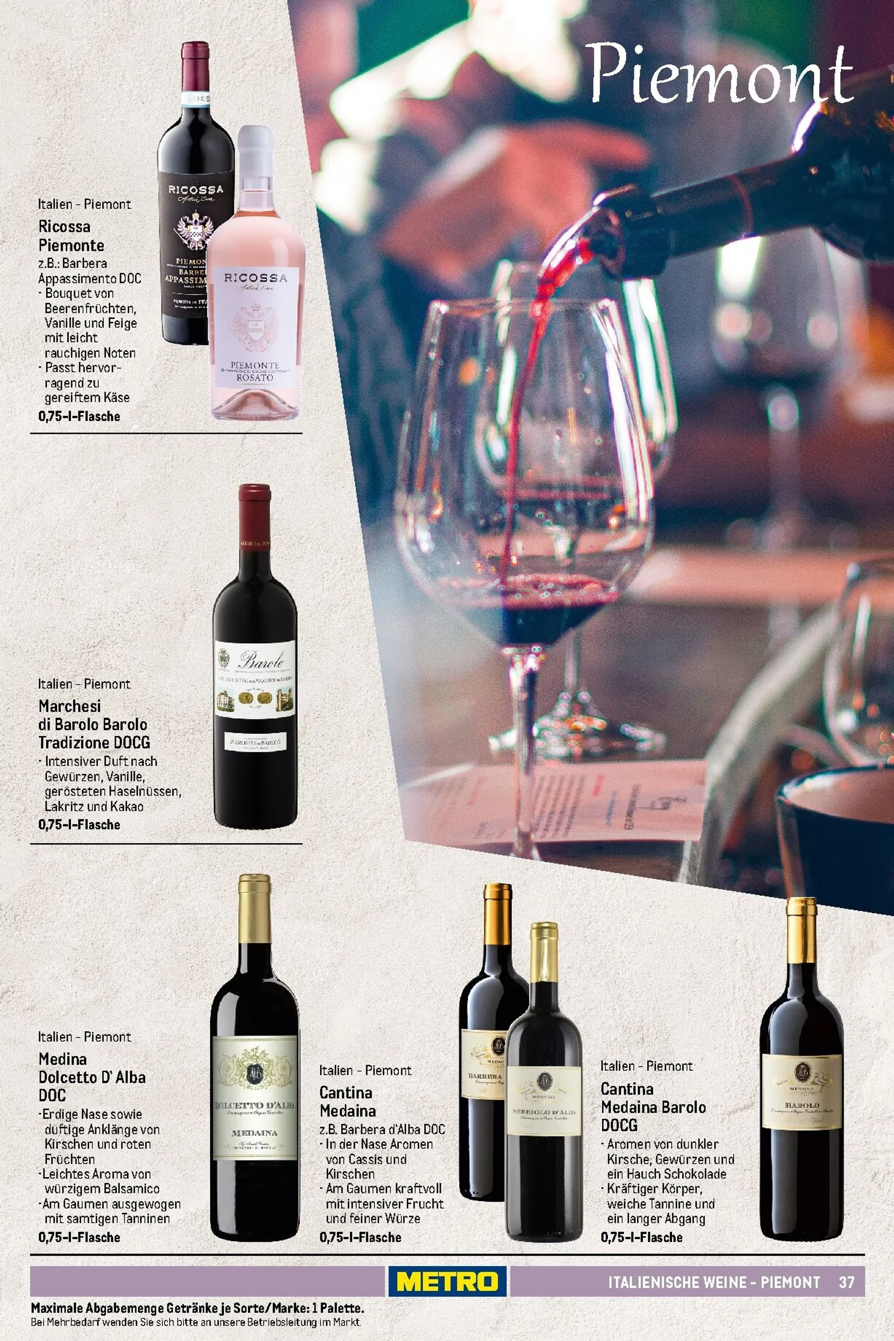 Sortimentskatalog Wein und Sekt für die perfekte Weinkarte von 1. November bis 30. September 2026 - Prospekt seite 38