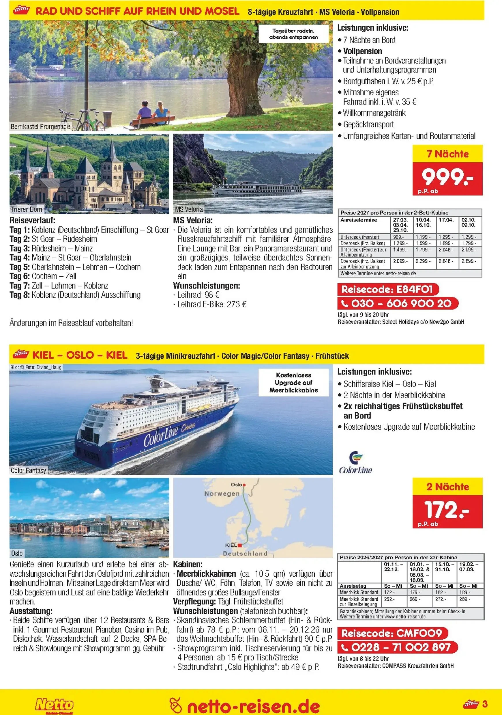 Netto Marken Discount - Reisen Prospekt – von Donnerstag 01.10.2026 bis Samstag 31.10.2026 von 1. Oktober bis 31. Oktober 2026 - Prospekt seite 3