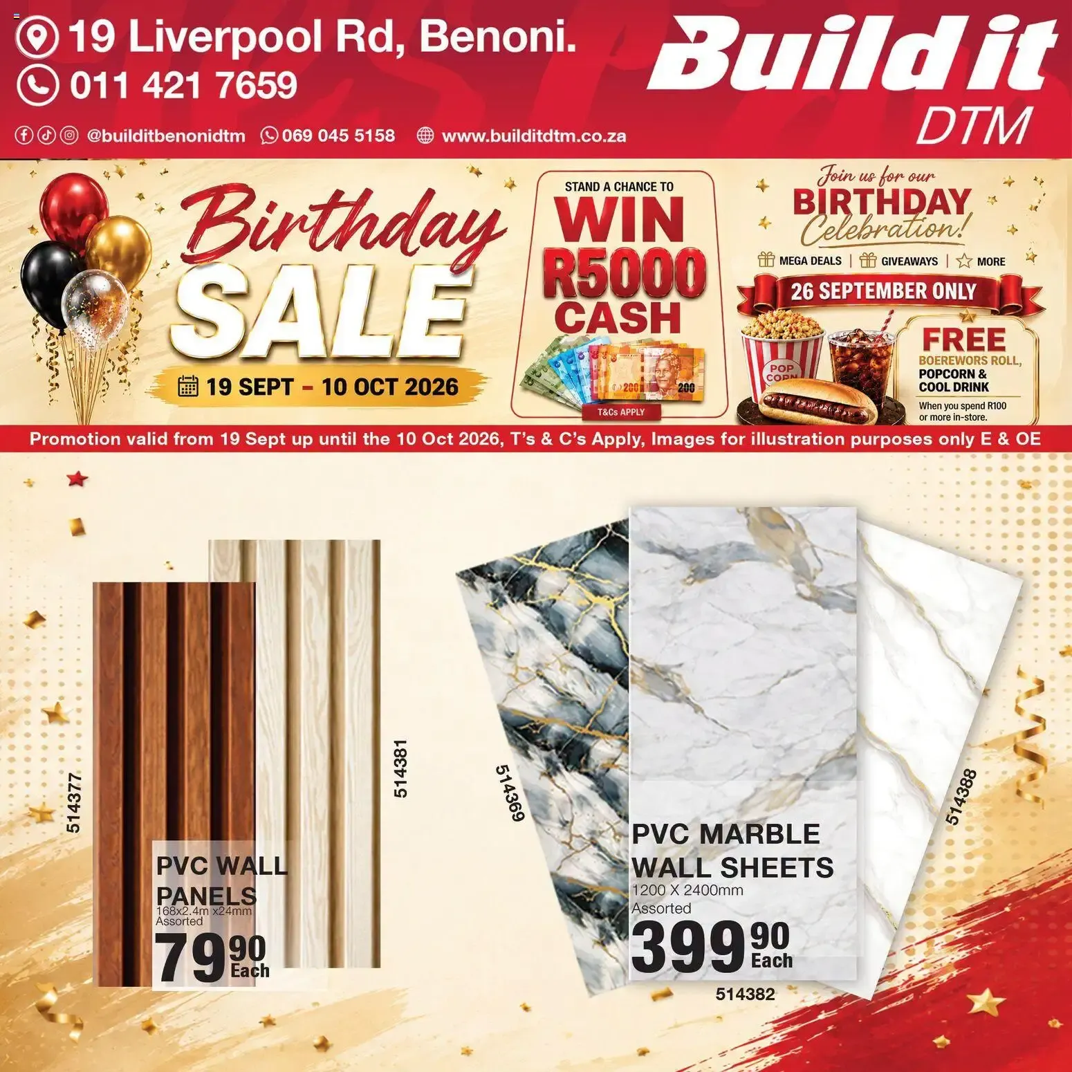 Build It Gauteng - Birthday sale celebration (19/09/2026 - 10/10/2026) Online from 19 September to 10 October 2026 - Catalogue Page 9