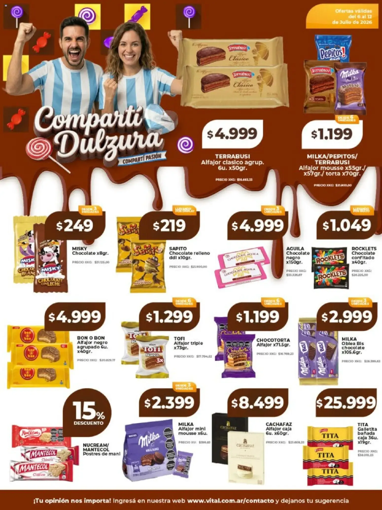 Ofertas de Vital - Compartí dulzura || del 06/07/2026 - 12/07/2026 || Catálogo 6 de julio al 12 de julio 2026 - Página 1 del catálogo