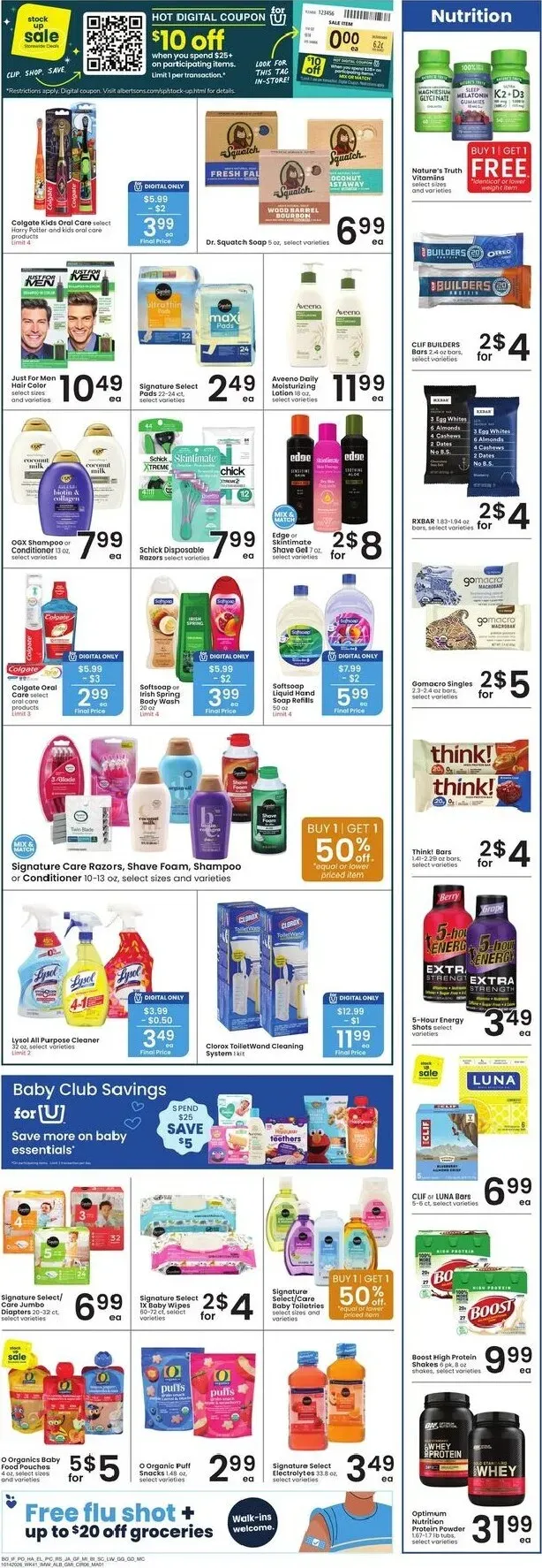 Weekly promotion Current Albertsons leaflet valid from Wednesday 10/21/2026 to Tuesday 10/27/2026 spanning from October 21 to October 27 2026 - Page 7 for Catalogue 365