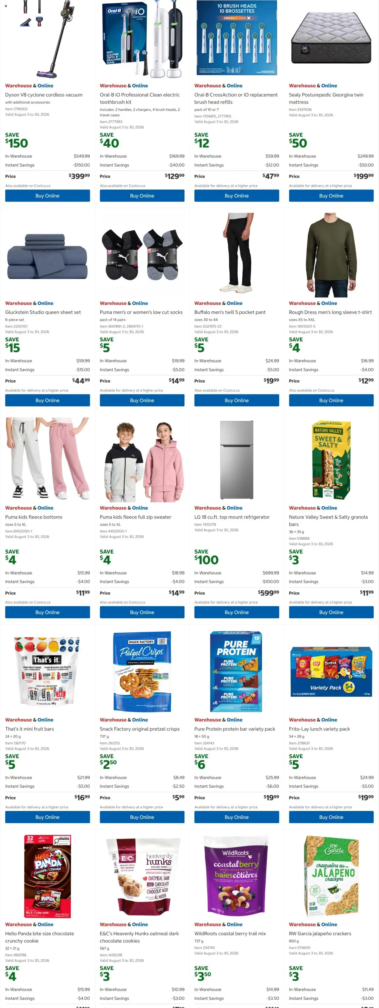 Costco weekly flyer from Aug 17, 2026 > weekly specials & deals from August 17 to August 30 2026 - flyer page 3