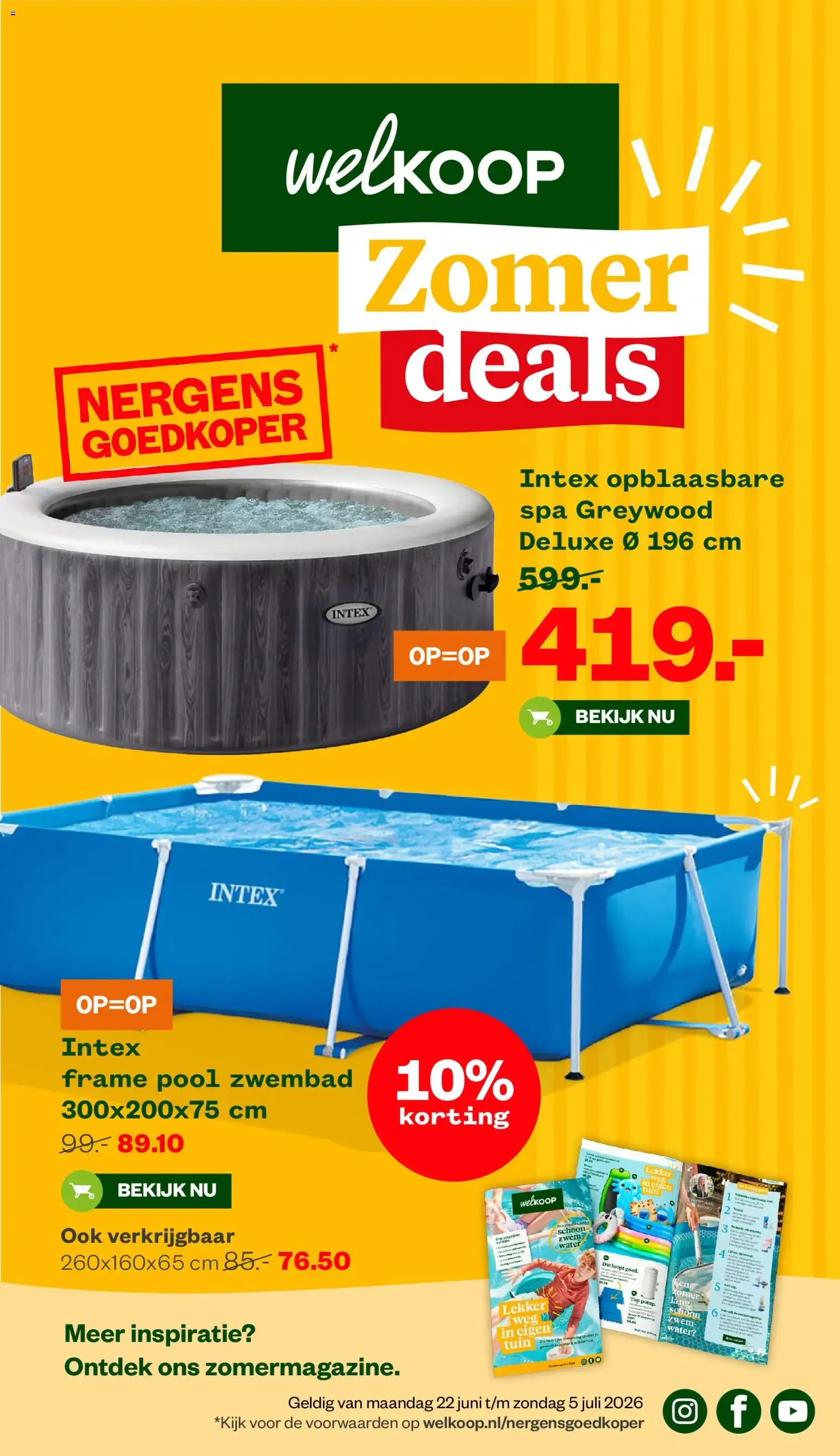 Welkoop Zomer deals van 22 juni tot 5 juli 2026 - Folder pagina 1