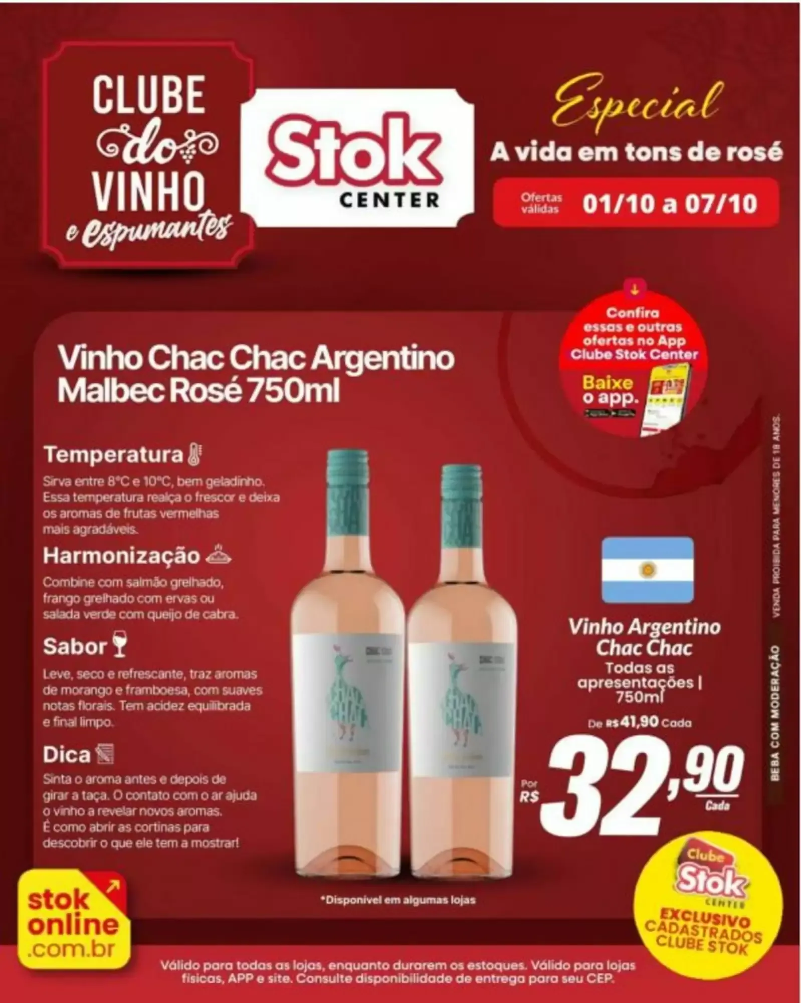 Encarte de Stok Center - Clube do Vinho: Especial A vida em tons de rosé 1 de outubro até 7 de outubro 2026 - Pagina 1