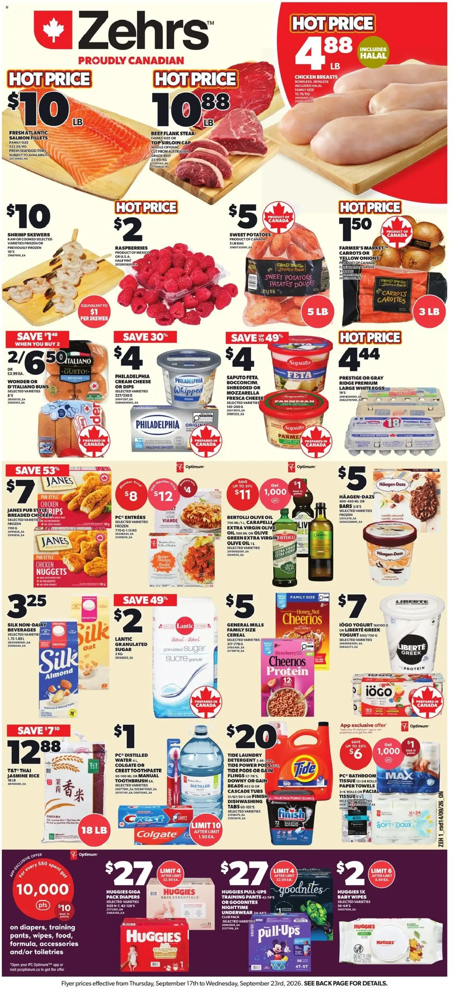 Zehrs weekly flyer / circulaire from Sep 17, 2026 > weekly specials & deals