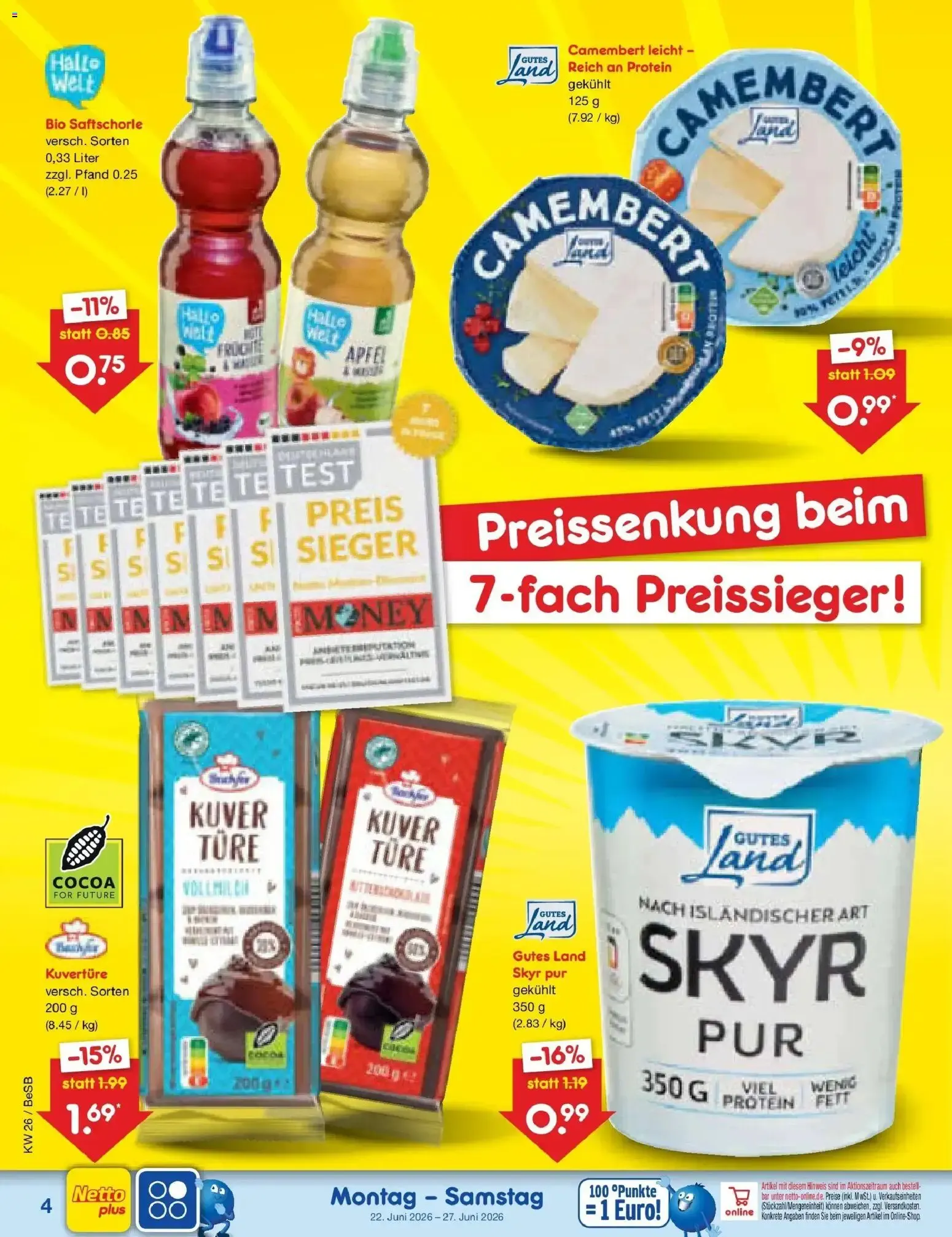 Netto Marken-Discount Prospekt Kremmen (ab 22.06.2026) » Angebote von 22. Juni bis 27. Juni 2026 - Prospekt seite 4