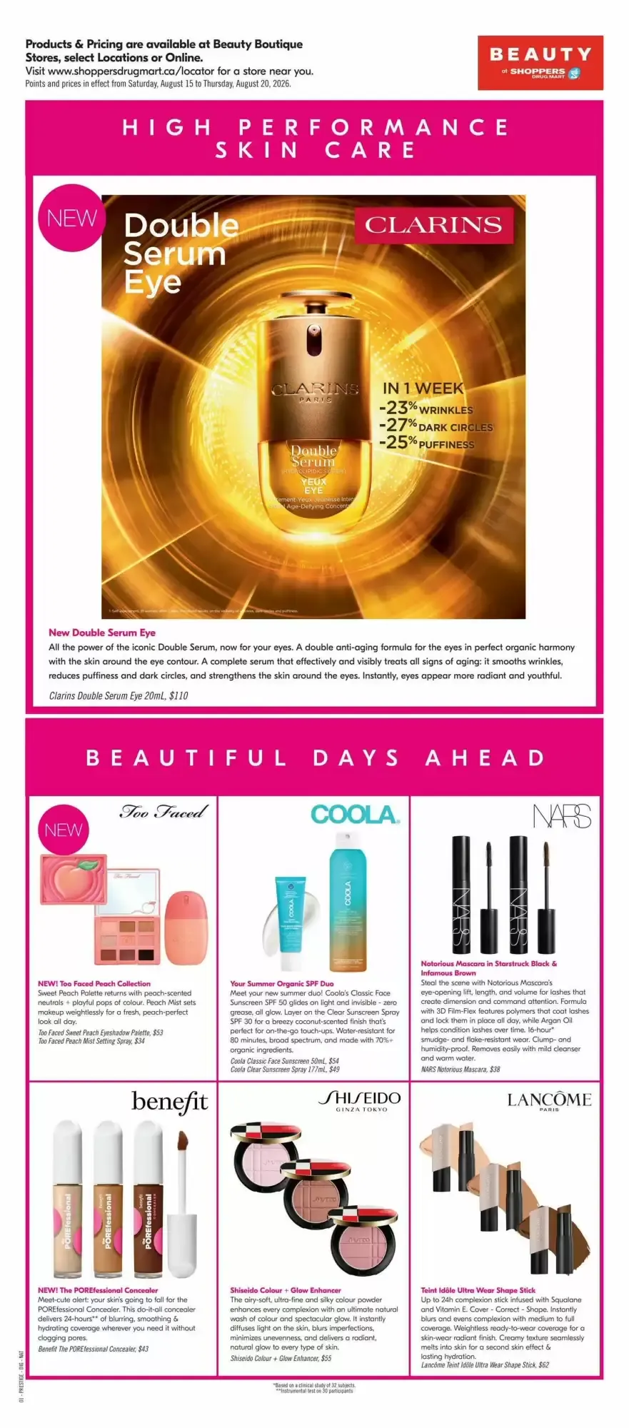 Shoppers Drug Mart flyer week 33 from August 15 to August 20 2026 - flyer page 11