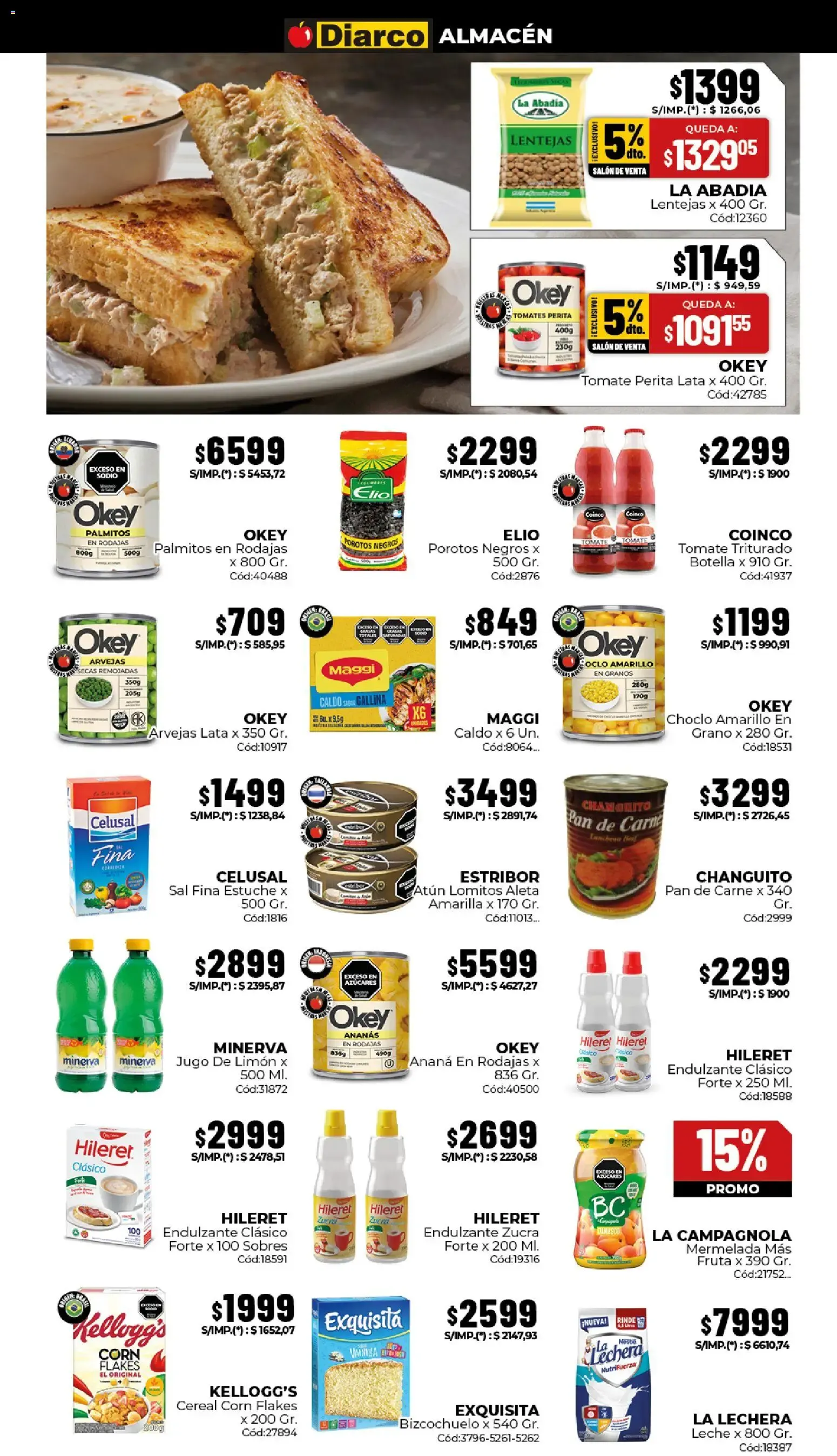 Ofertas de Diarco: Ofertas válidas del 20/07 al 24/07 20 de julio al 24 de julio 2026 - Página 3 del catálogo