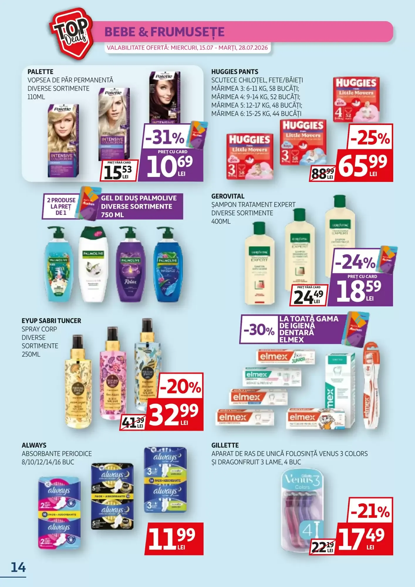 Catalog Catalog Auchan de la 15 iulie până la 28 iulie 2026 - Revista Pagina 14