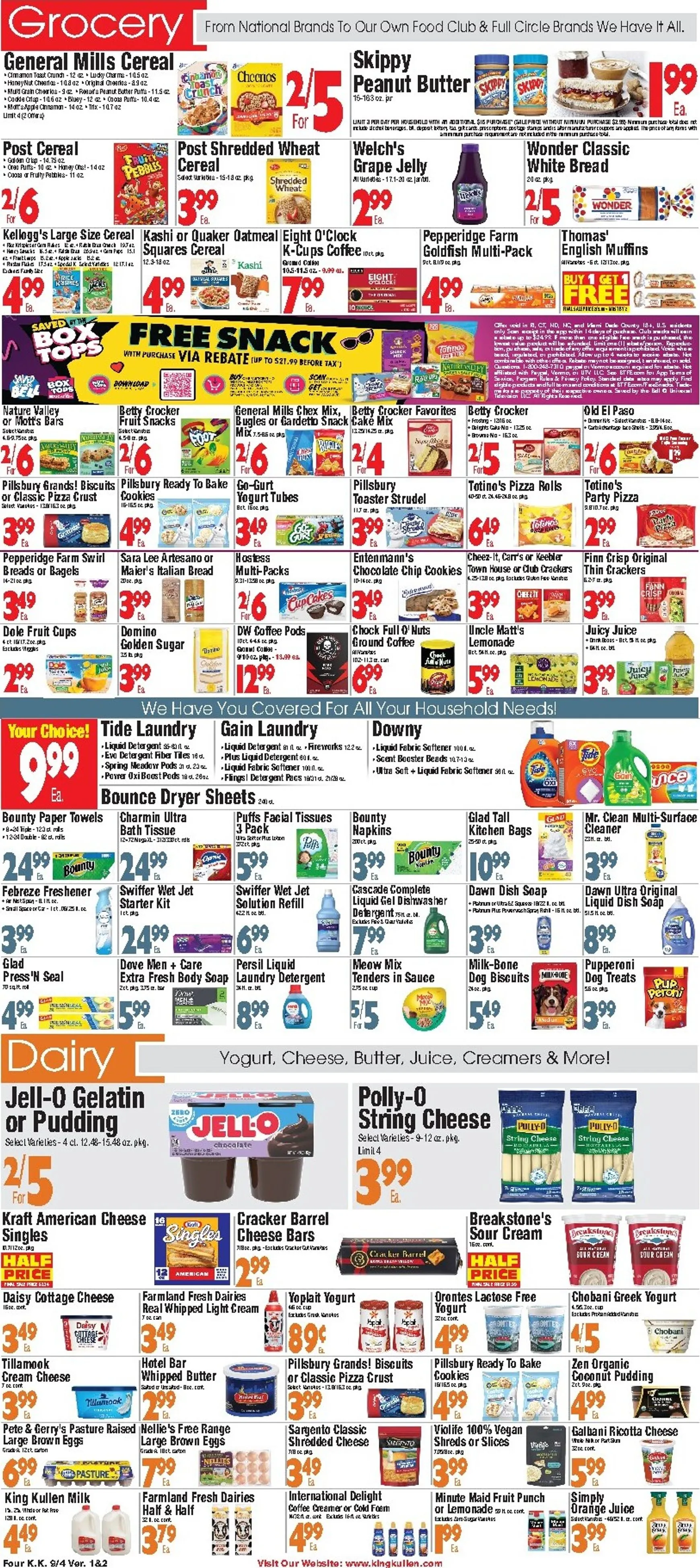 Weekly ad King Kullen flyer for next week from Friday 09/04/2026 to Thursday 09/10/2026 from September 4 to September 10 2026 - Page 4