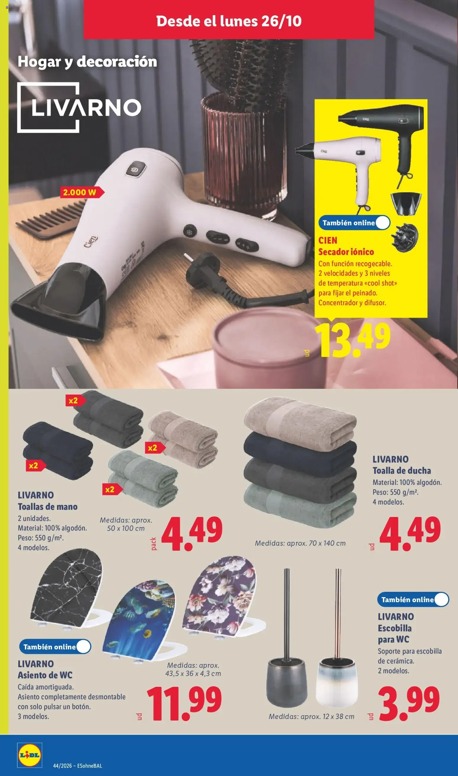 Catálogo de Lidl folleto de bazar del 26/10/2026 | Ofertas 26 de octubre al 1 de noviembre 2026 - Página 14