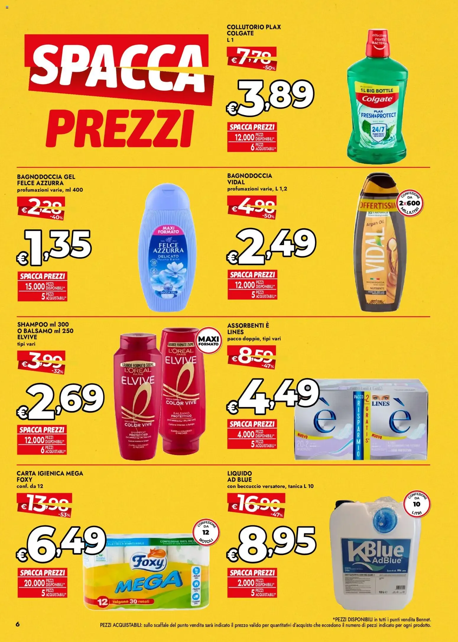 Bennet Spacca Prezzi da 22 ottobre a 4 novembre di 2026 - Pagina del volantino 6