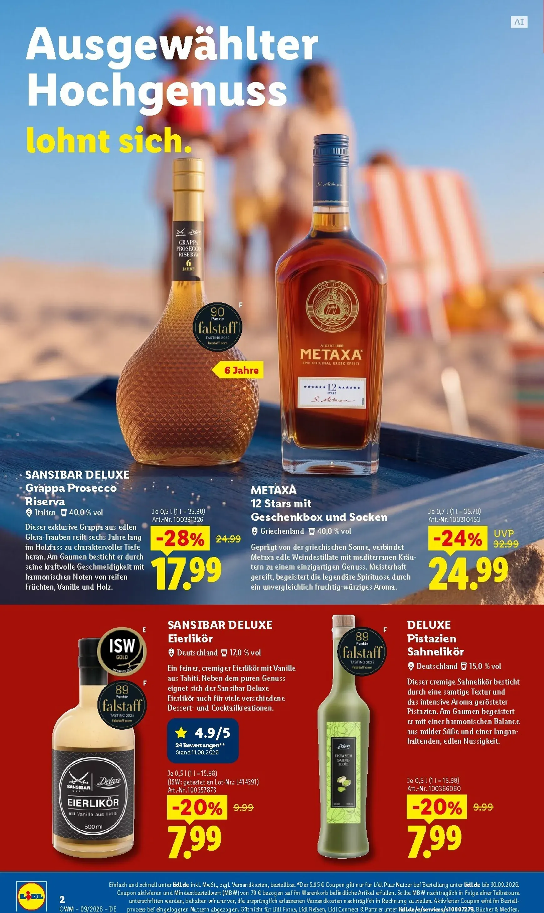 Lidl - Wein & Spirituosen Prospekt – von Dienstag 01.09.2026 bis Mittwoch 30.09.2026 von 1. September bis 30. September 2026 - Prospekt seite 2