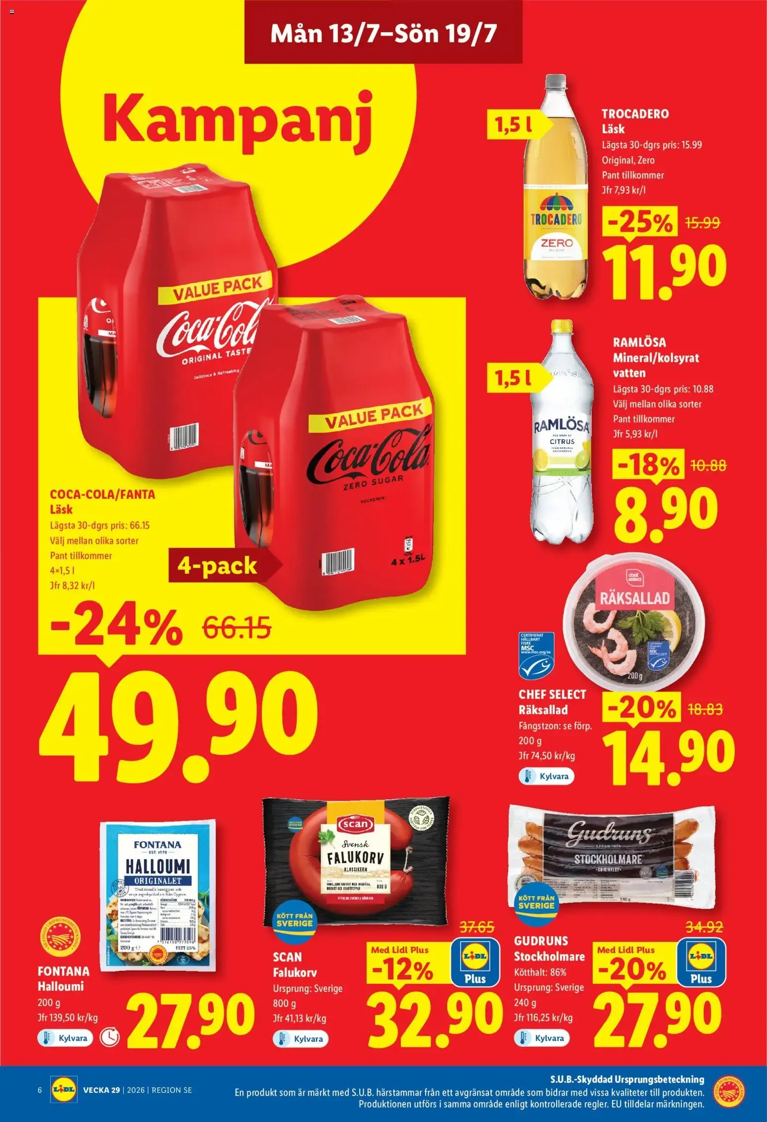 Lidl erbjudanden från 13/07/2026 - 19/07/2026 > Reklamblad nuvarande rabatter från 13 juli till 19 juli 2026 - Reklamblad sidor 6