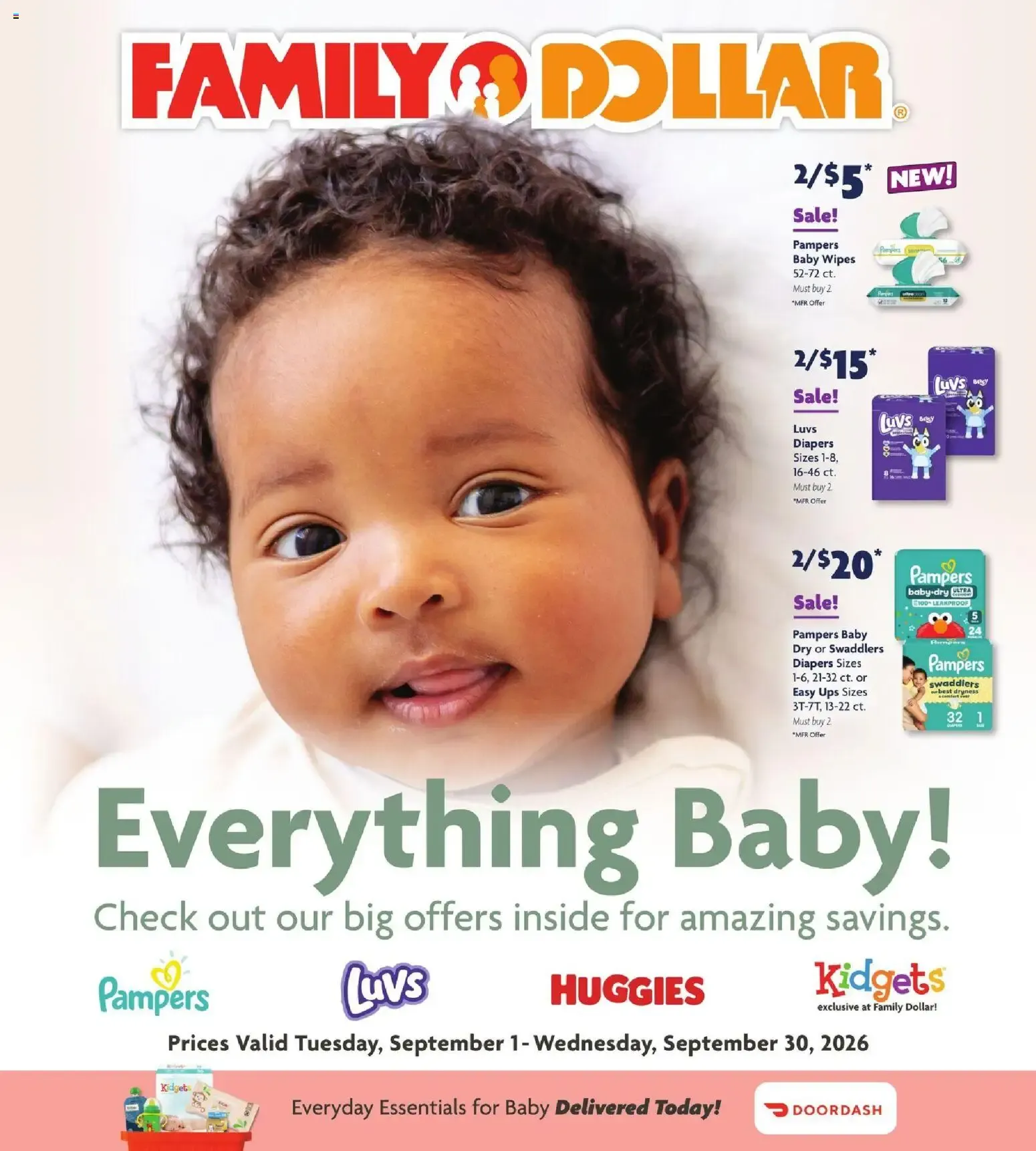 Weekly ad Family Dollar - Todo para Bebés (09/01 - 09/30 2026) from September 1 to September 30 2026 - Page 1