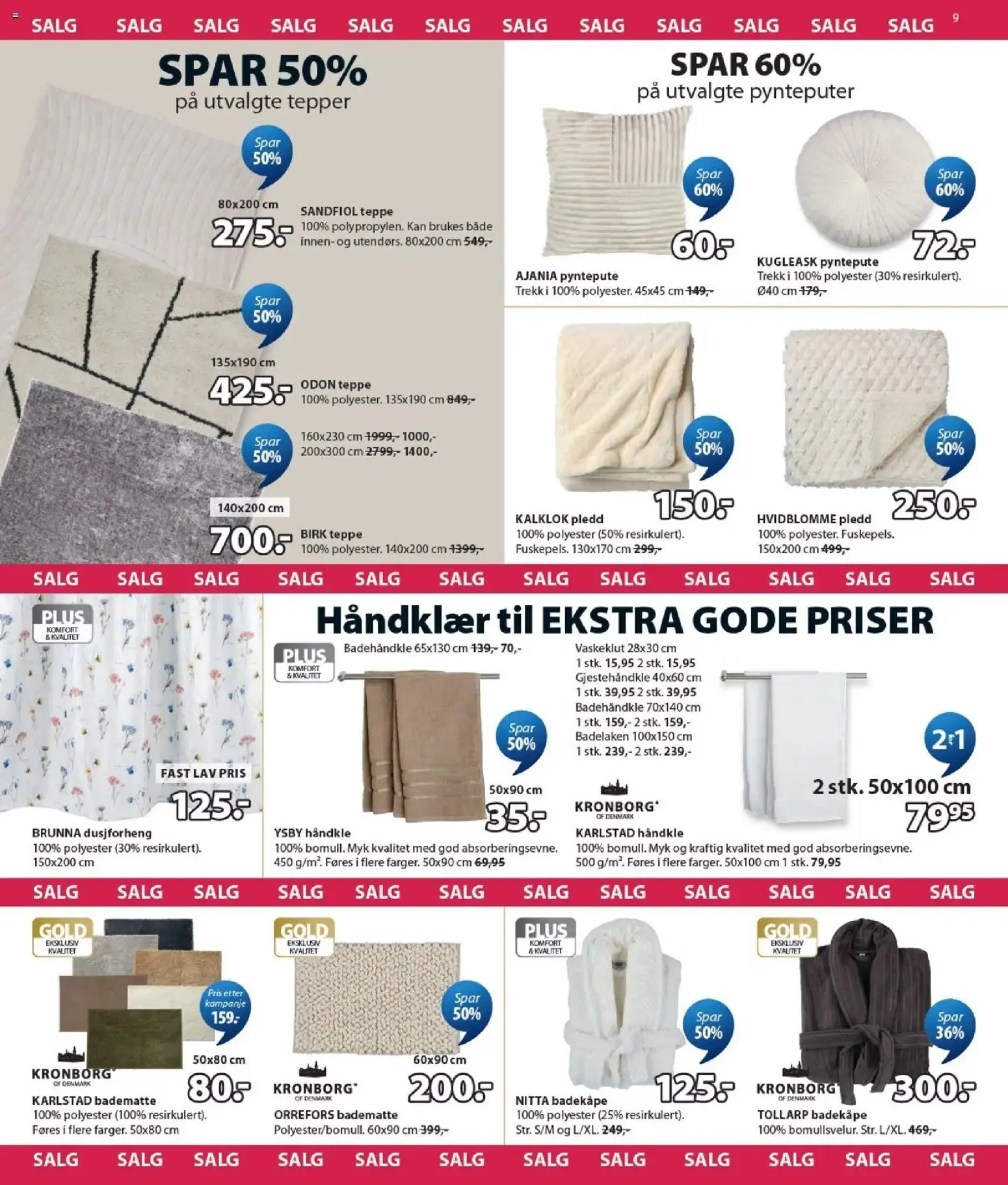 JYSK Scandinavian Sleeping & Living - Møbeldager fra 13. juli til 25. juli 2026 - kundeavisside 9