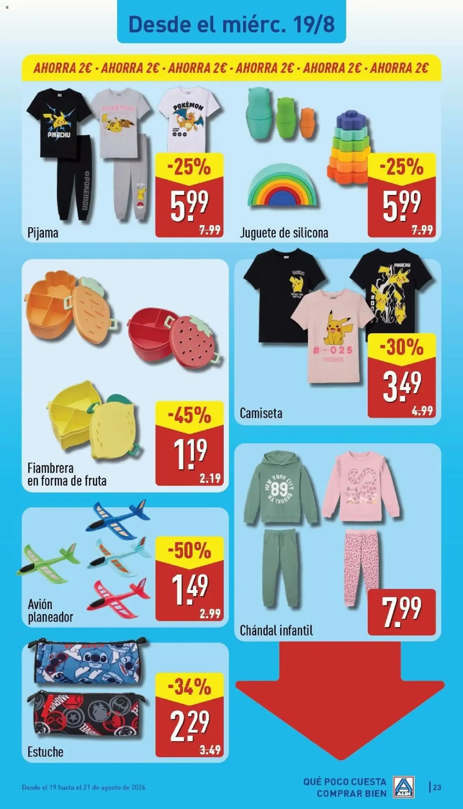 Catálogo de Aldi: Frescura a precios para tirarse a la piscina 17 de agosto al 23 de agosto 2026 - Página 23