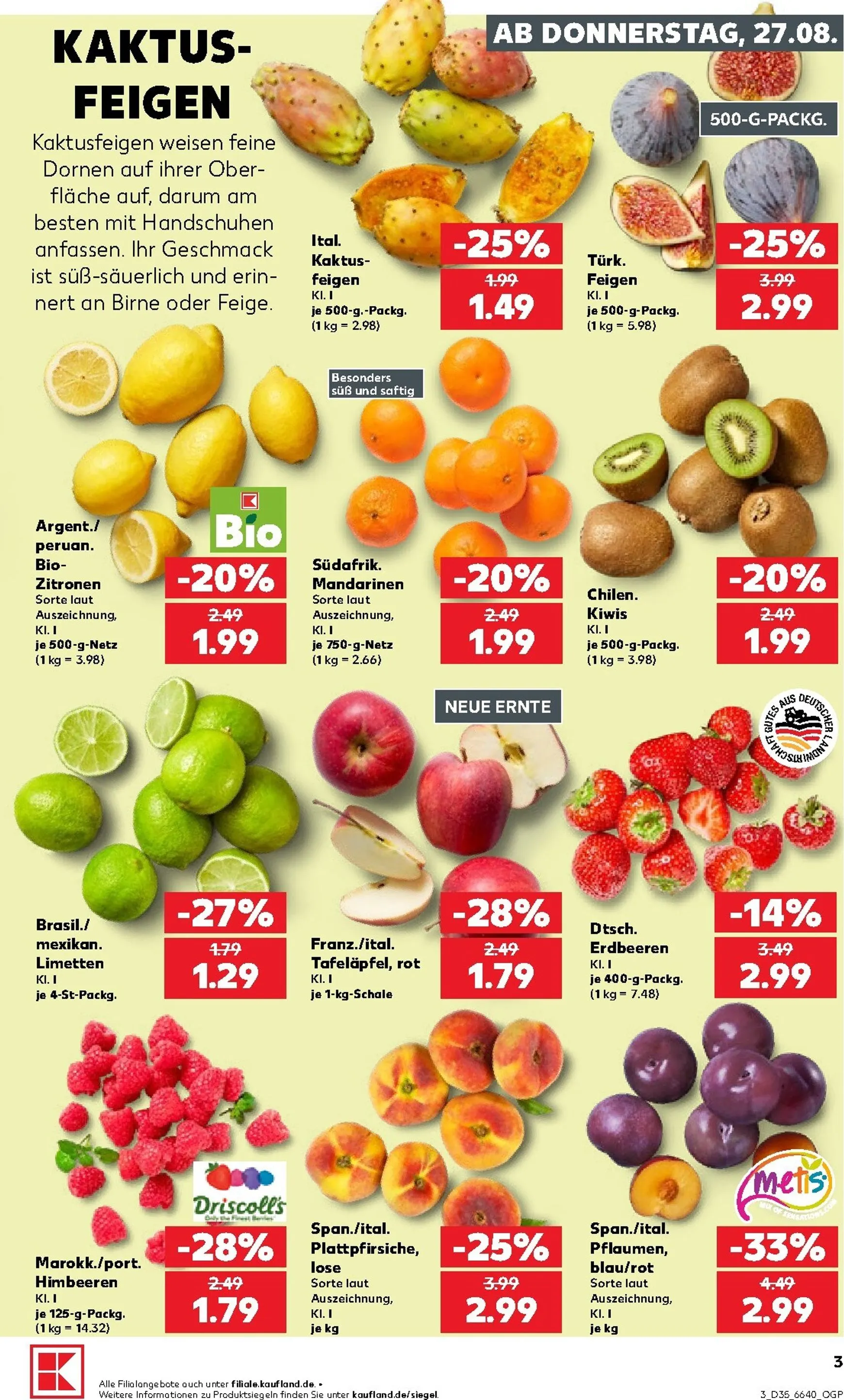 Kaufland Prospekt nächste Woche – von Donnerstag 27.08.2026 bis Mittwoch 02.09.2026 von 27. August bis 2. September 2026 - Prospekt seite 3