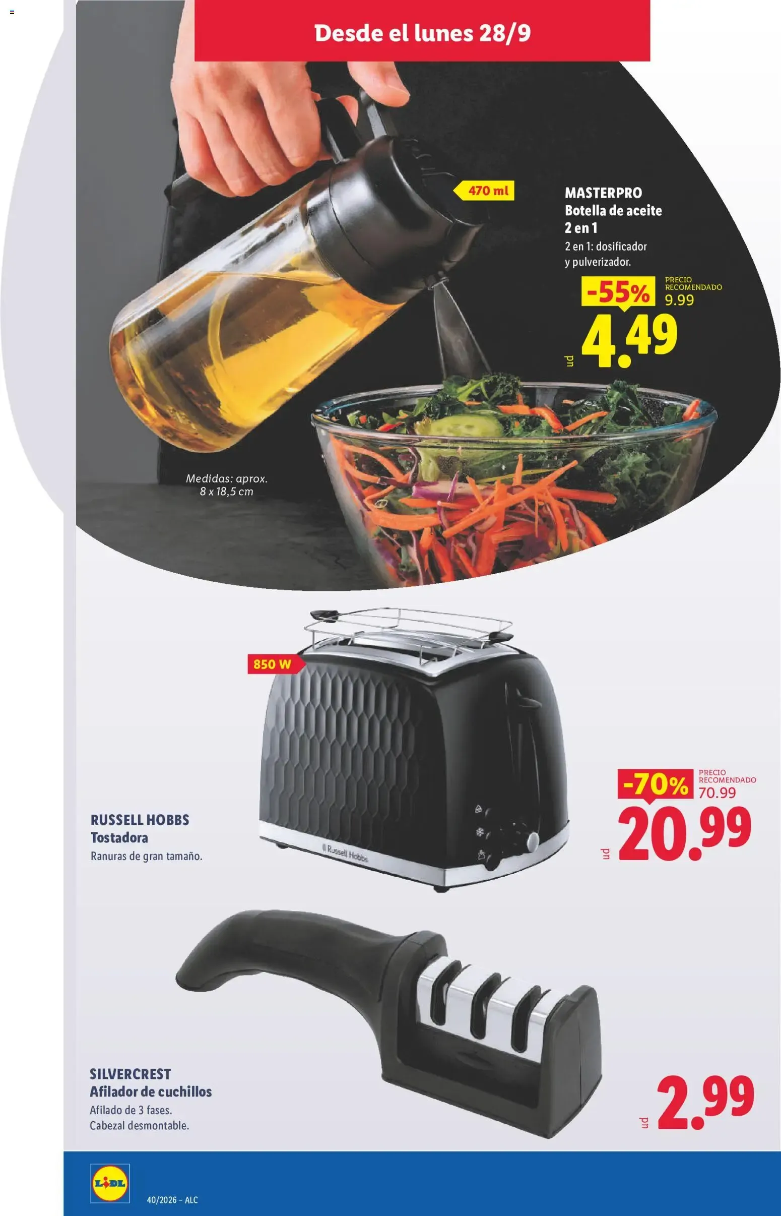 Catálogo de Lidl folleto de bazar del 28/09/2026 | Ofertas 28 de septiembre al 4 de octubre 2026 - Página 18