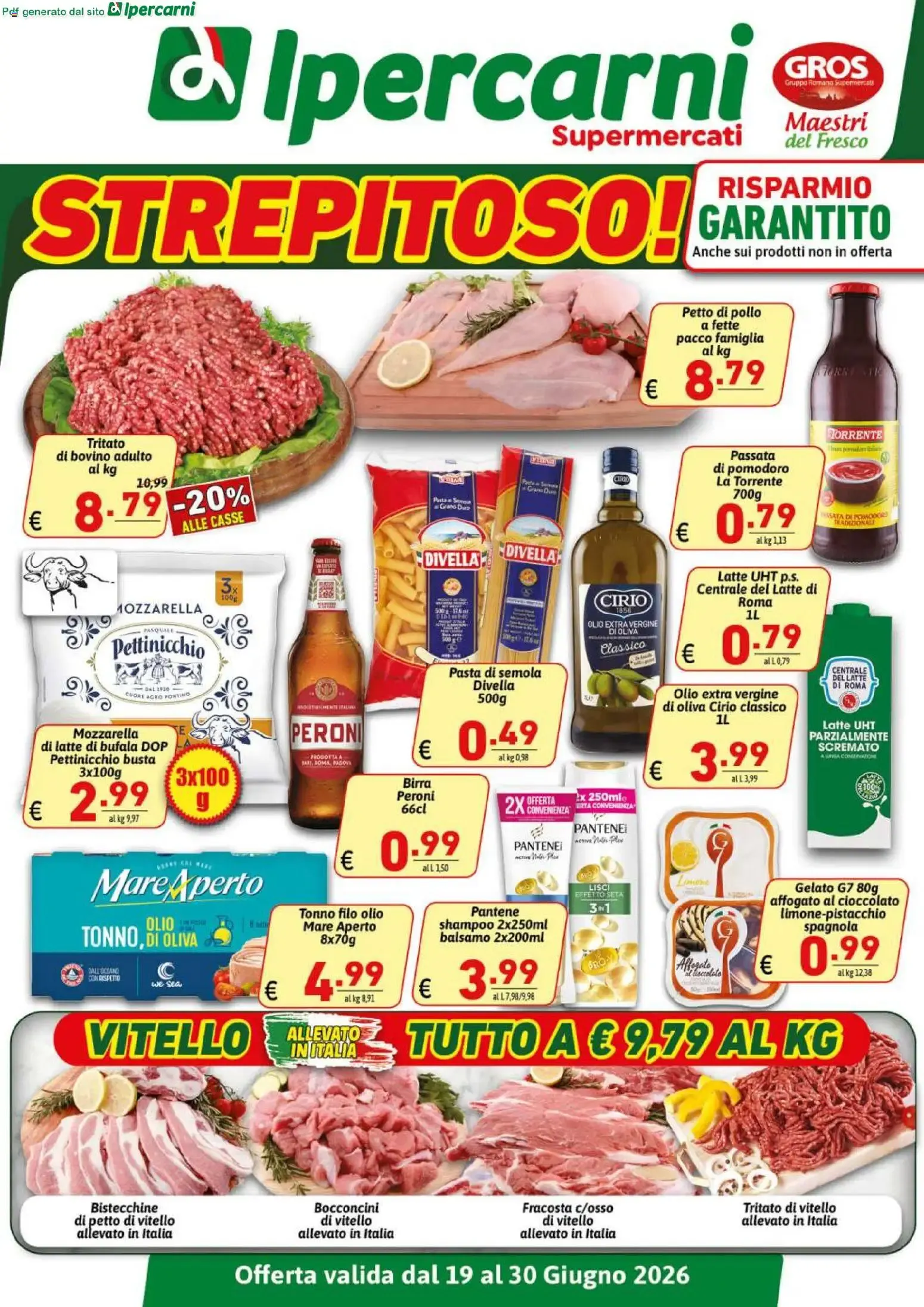 Ipercarni volantino dal 19/06/2026 - online Offerte